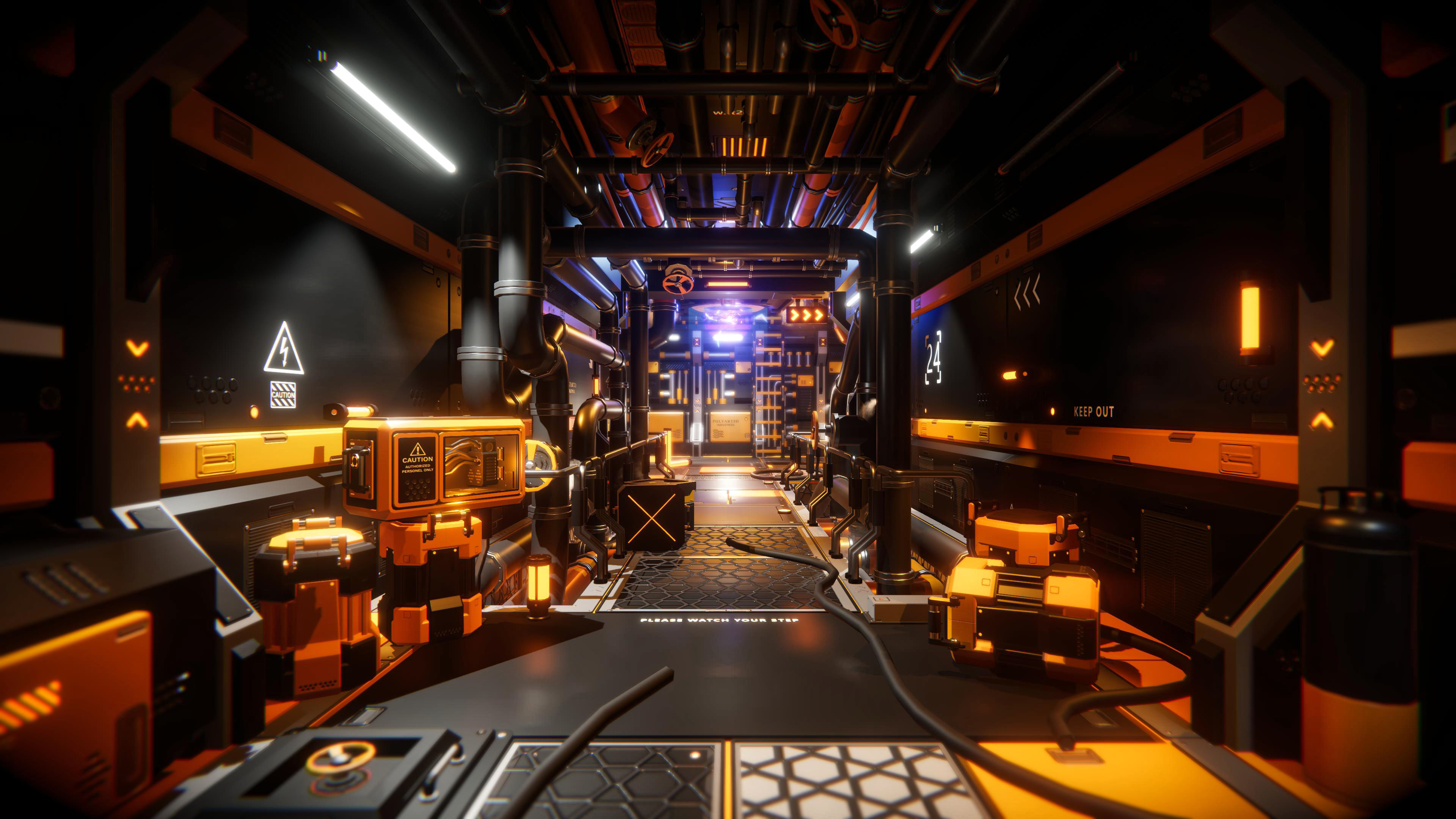 STYLIZED - Sci-Fi Corridor Packs Low-poly 3D model_10