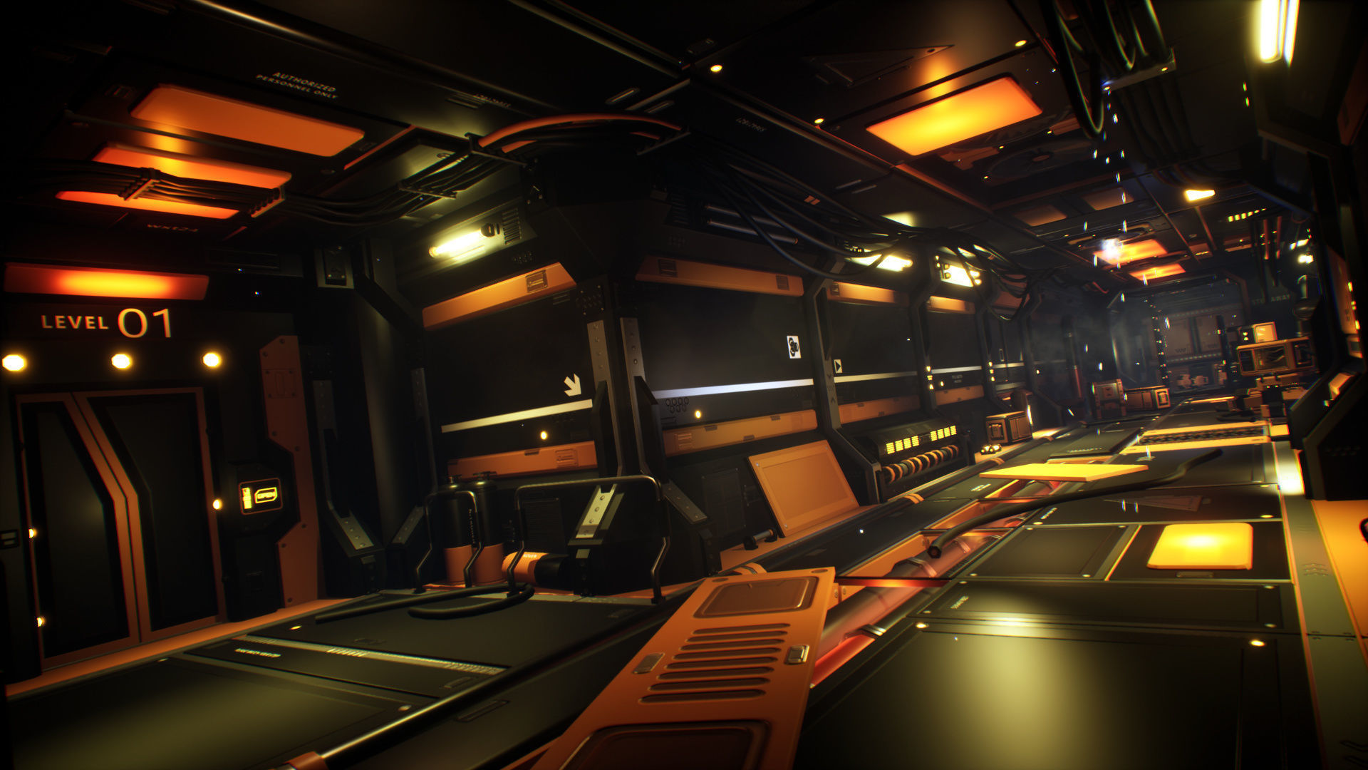 STYLIZED - Sci-Fi Corridor Packs Low-poly 3D model_33