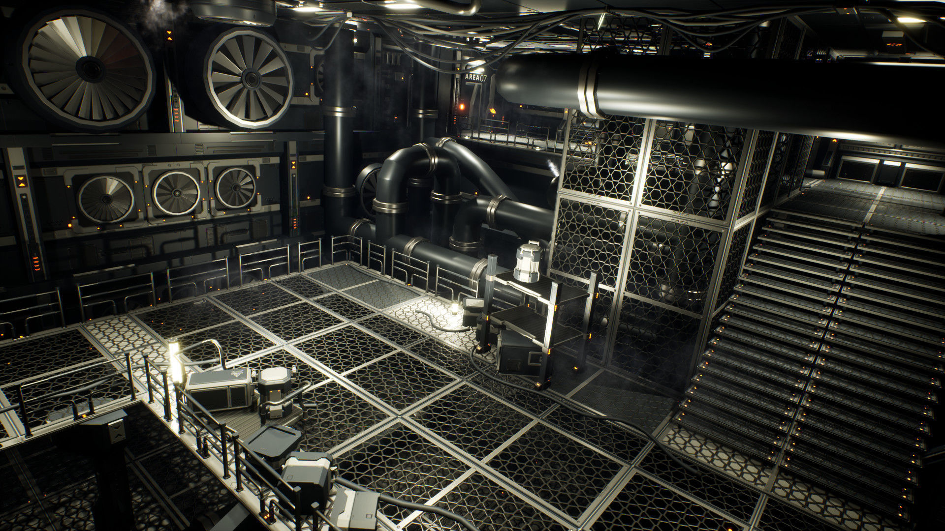 STYLIZED - Sci-Fi Corridor Packs Low-poly 3D model_41
