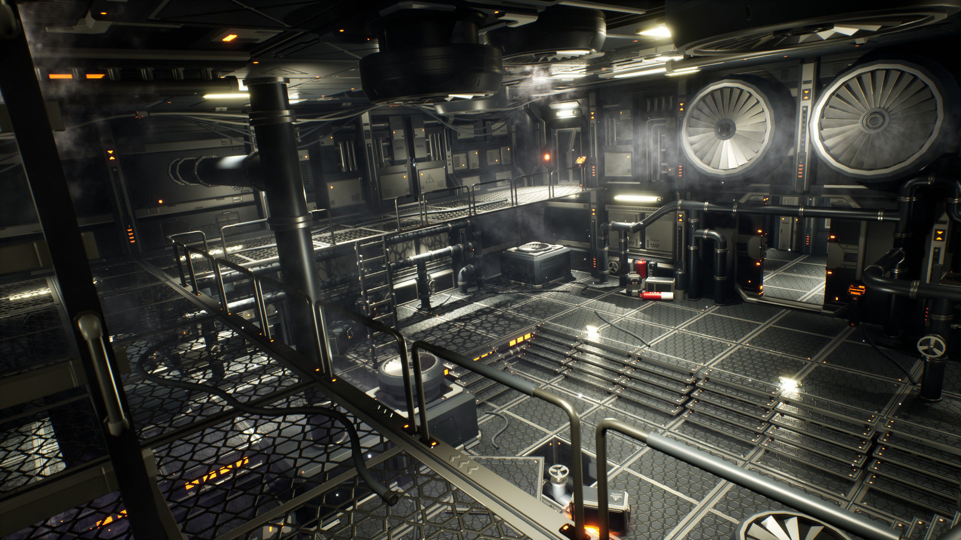 STYLIZED - Sci-Fi Corridor Packs Low-poly 3D model_32