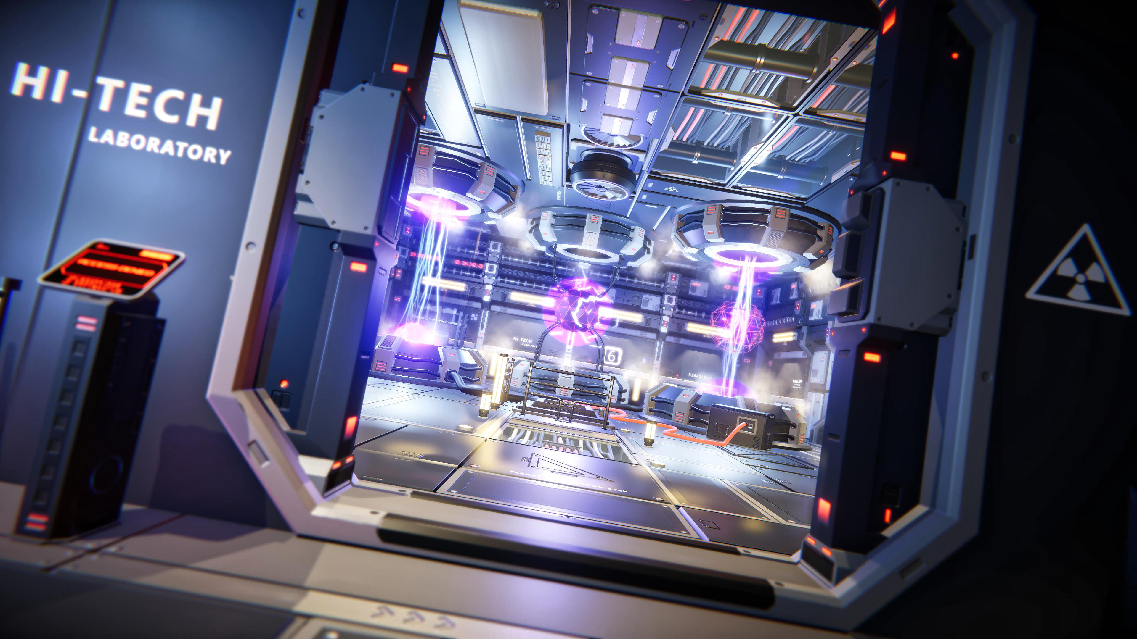 STYLIZED - Sci-Fi Corridor Packs Low-poly 3D model_12