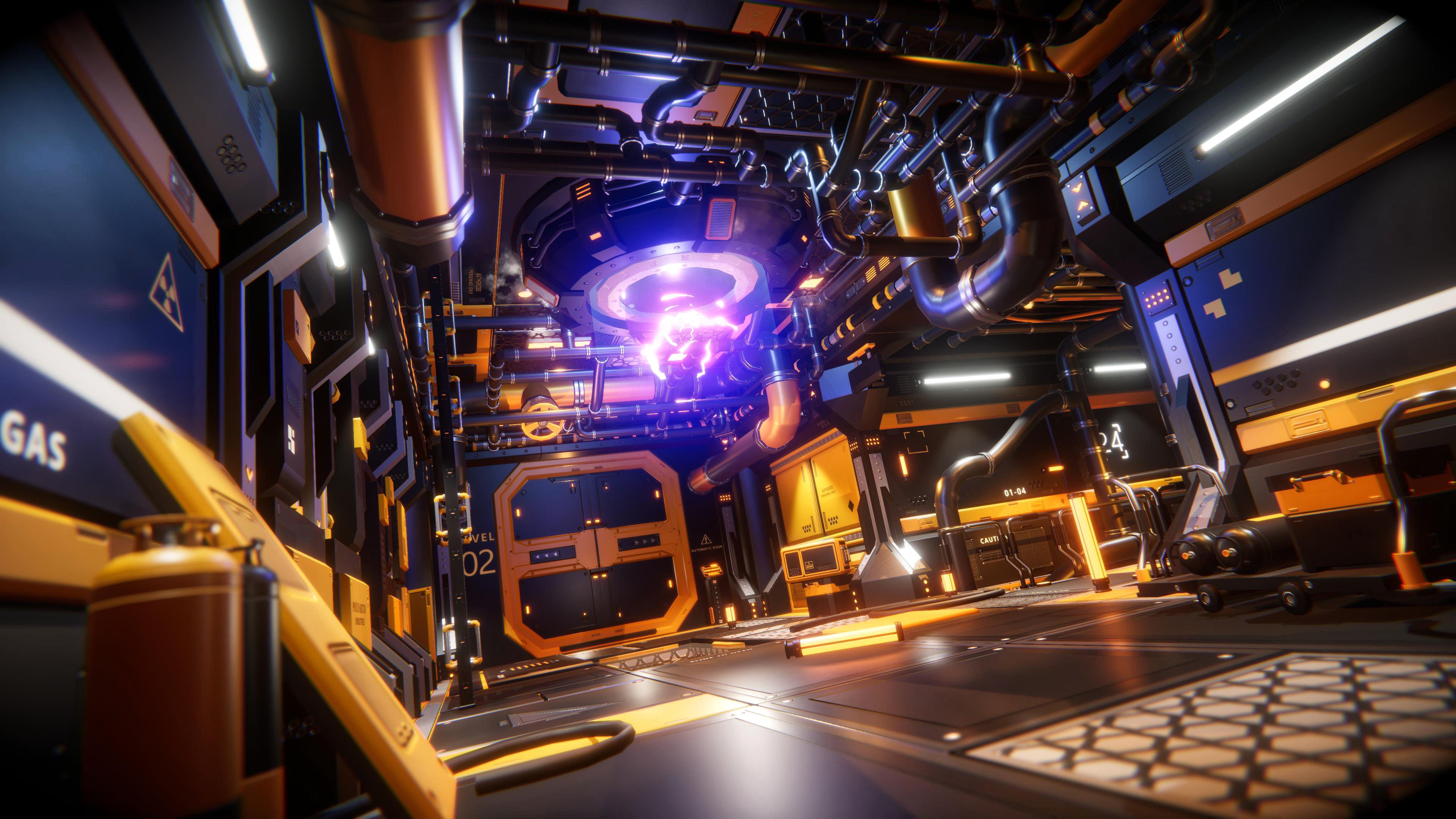 STYLIZED - Sci-Fi Corridor Packs Low-poly 3D model_20