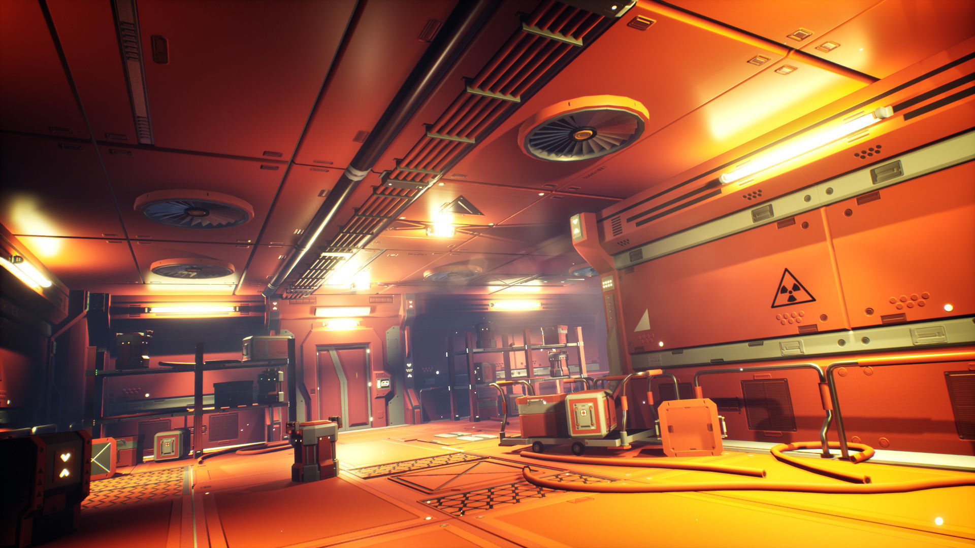 STYLIZED - Sci-Fi Corridor Packs Low-poly 3D model_47