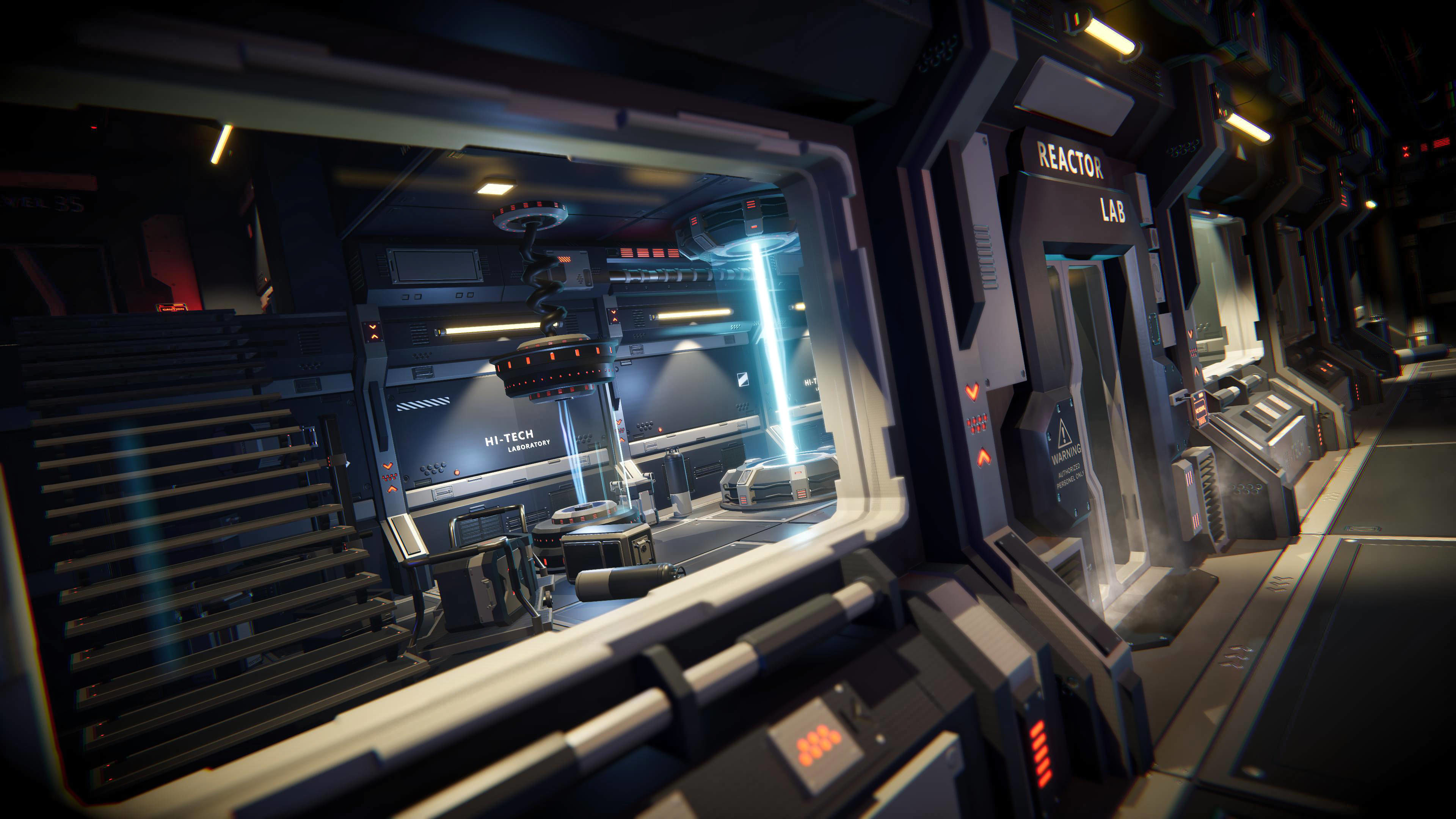 STYLIZED - Sci-Fi Corridor Packs Low-poly 3D model_22