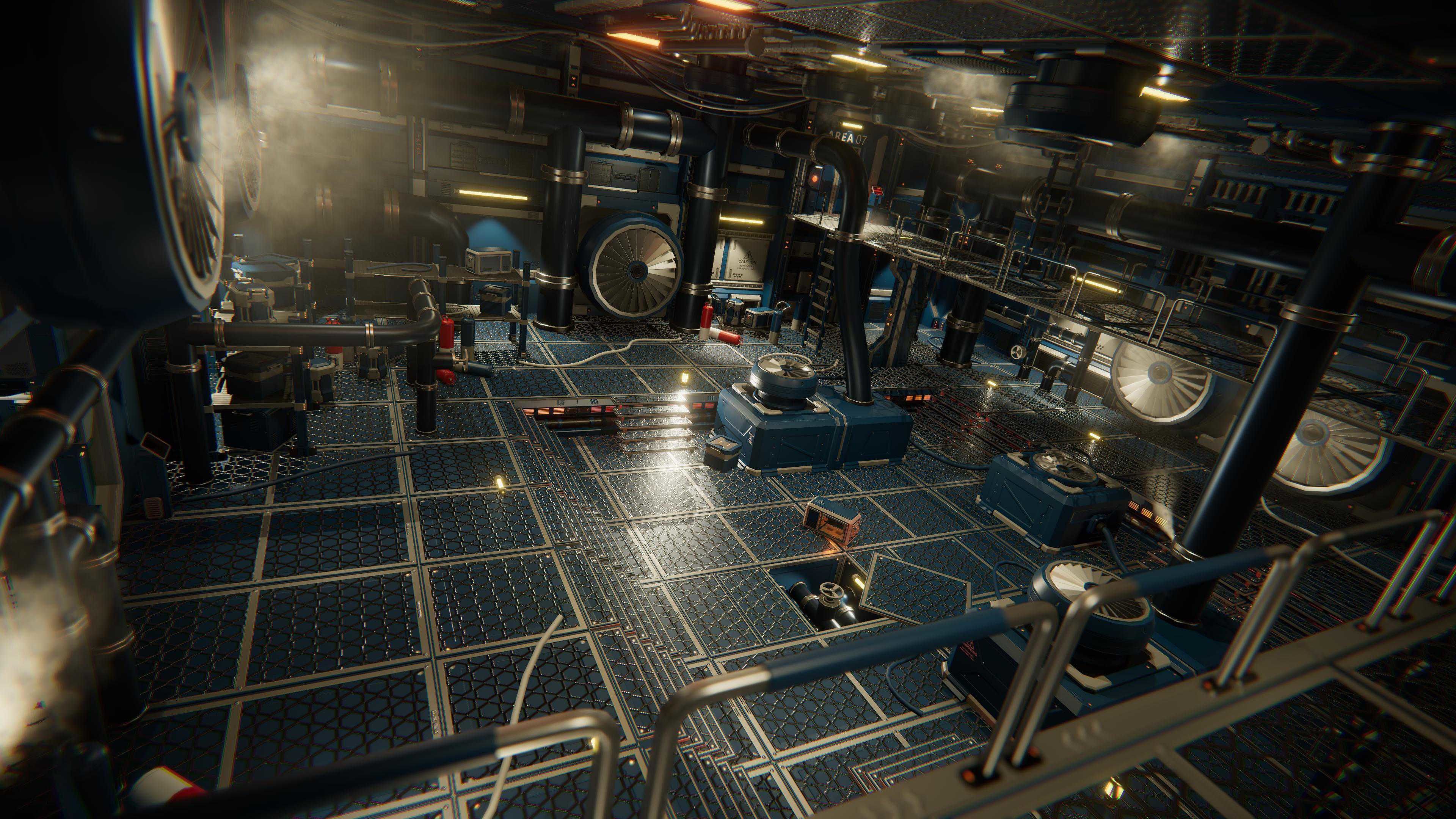 STYLIZED - Sci-Fi Corridor Packs Low-poly 3D model_25