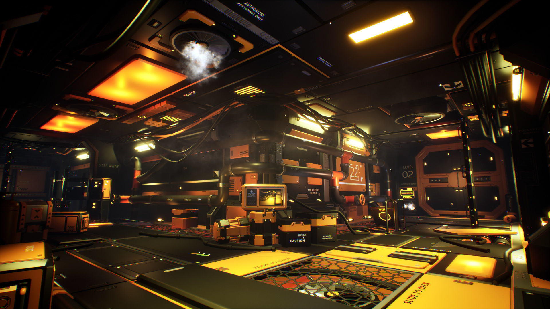 STYLIZED - Sci-Fi Corridor Packs Low-poly 3D model_5