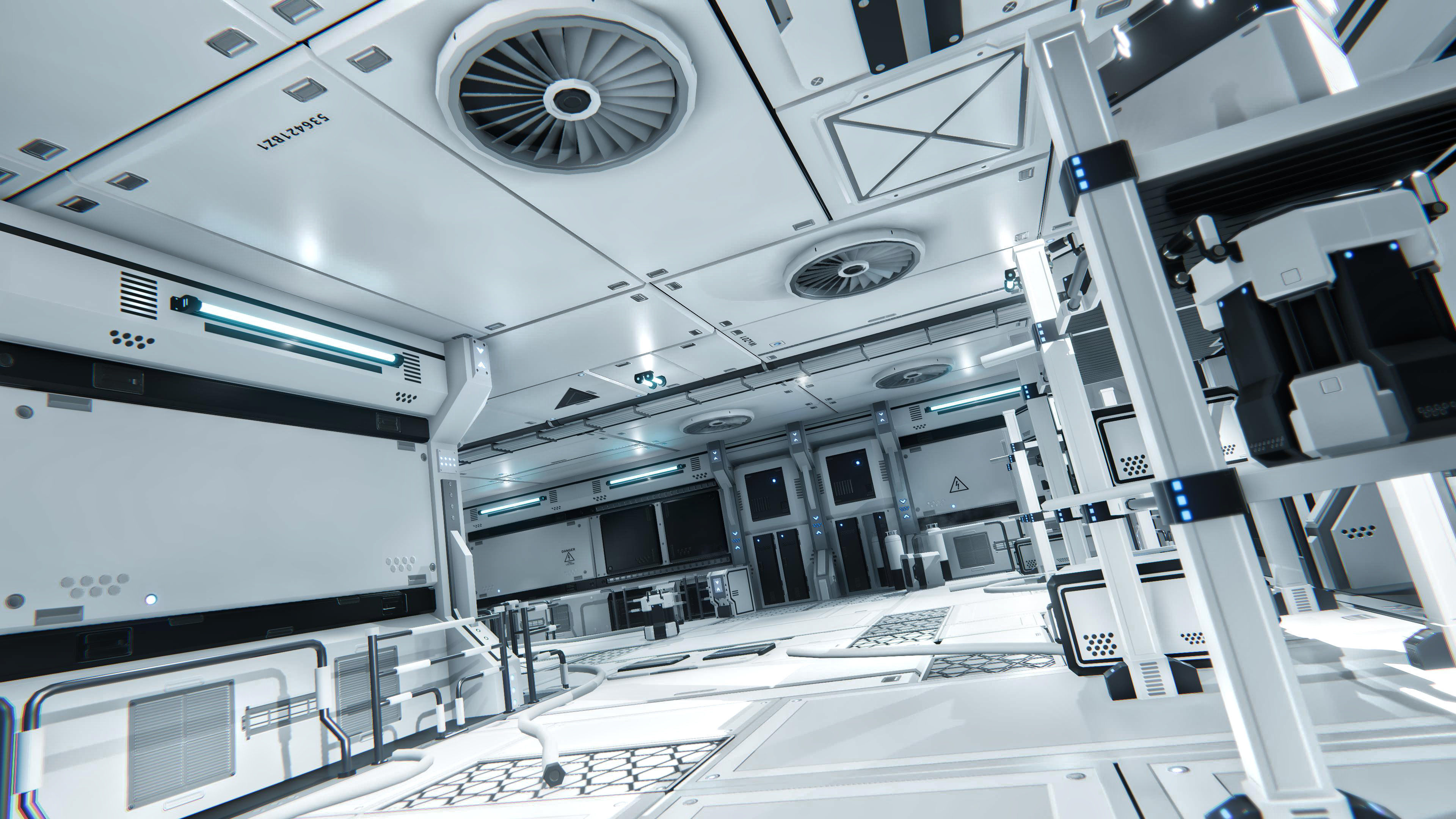 STYLIZED - Sci-Fi Corridor Packs Low-poly 3D model_29