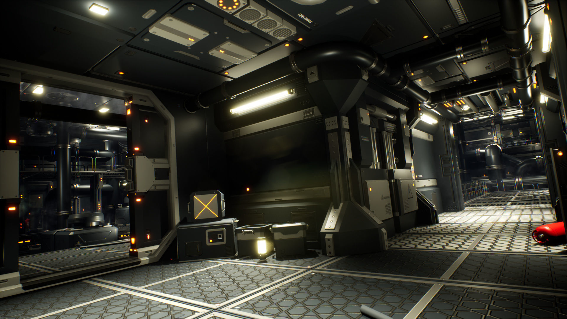 STYLIZED - Sci-Fi Corridor Packs Low-poly 3D model_49