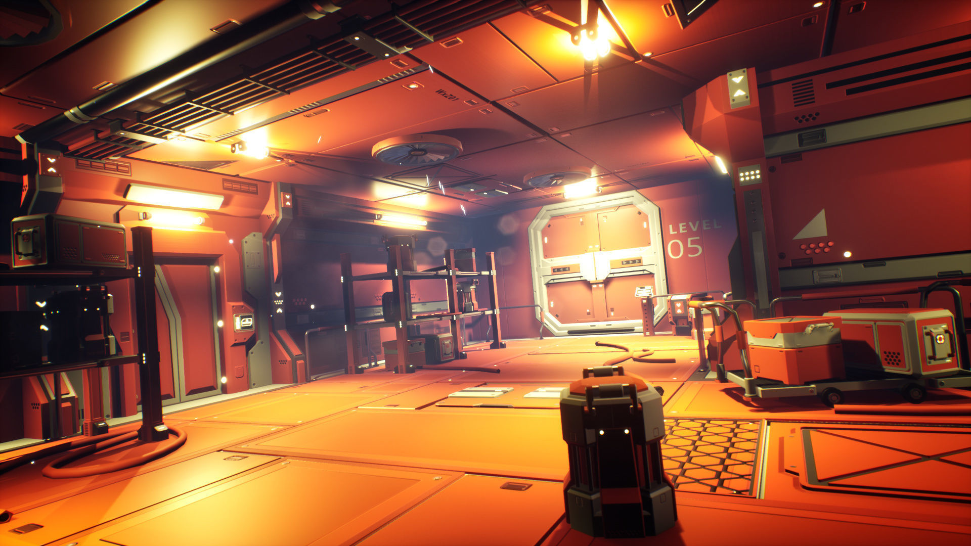 STYLIZED - Sci-Fi Corridor Packs Low-poly 3D model_9