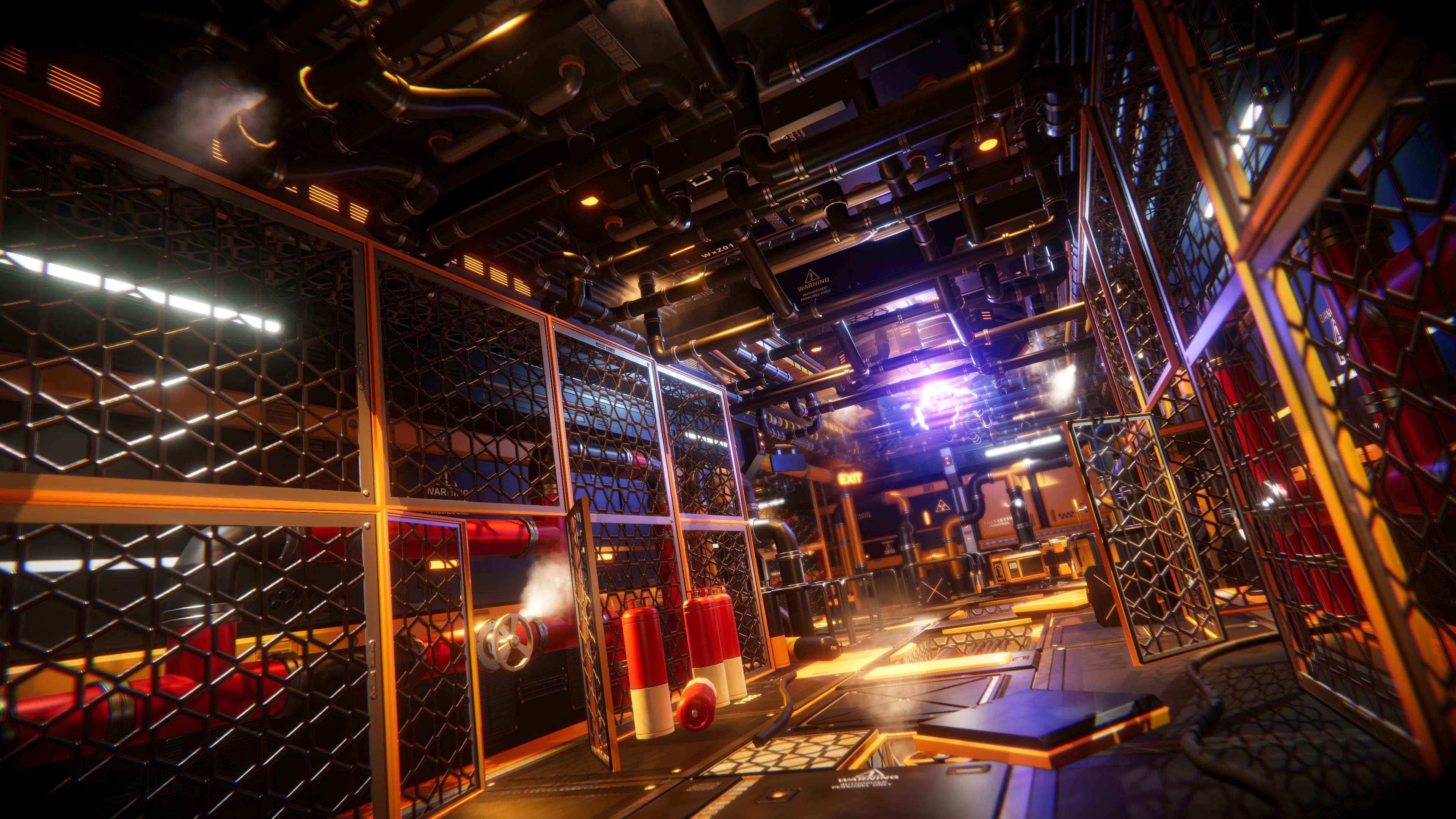 STYLIZED - Sci-Fi Corridor Packs Low-poly 3D model_19