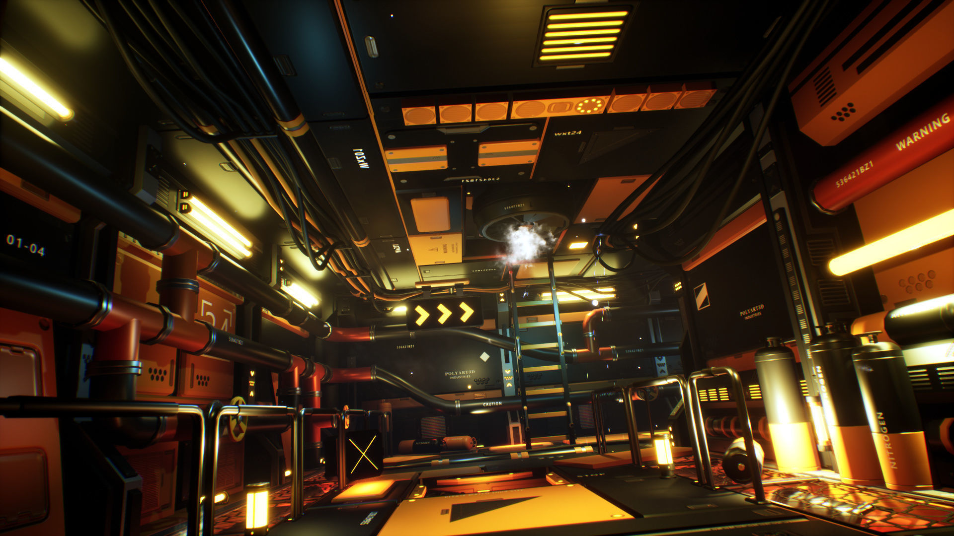 STYLIZED - Sci-Fi Corridor Packs Low-poly 3D model_44