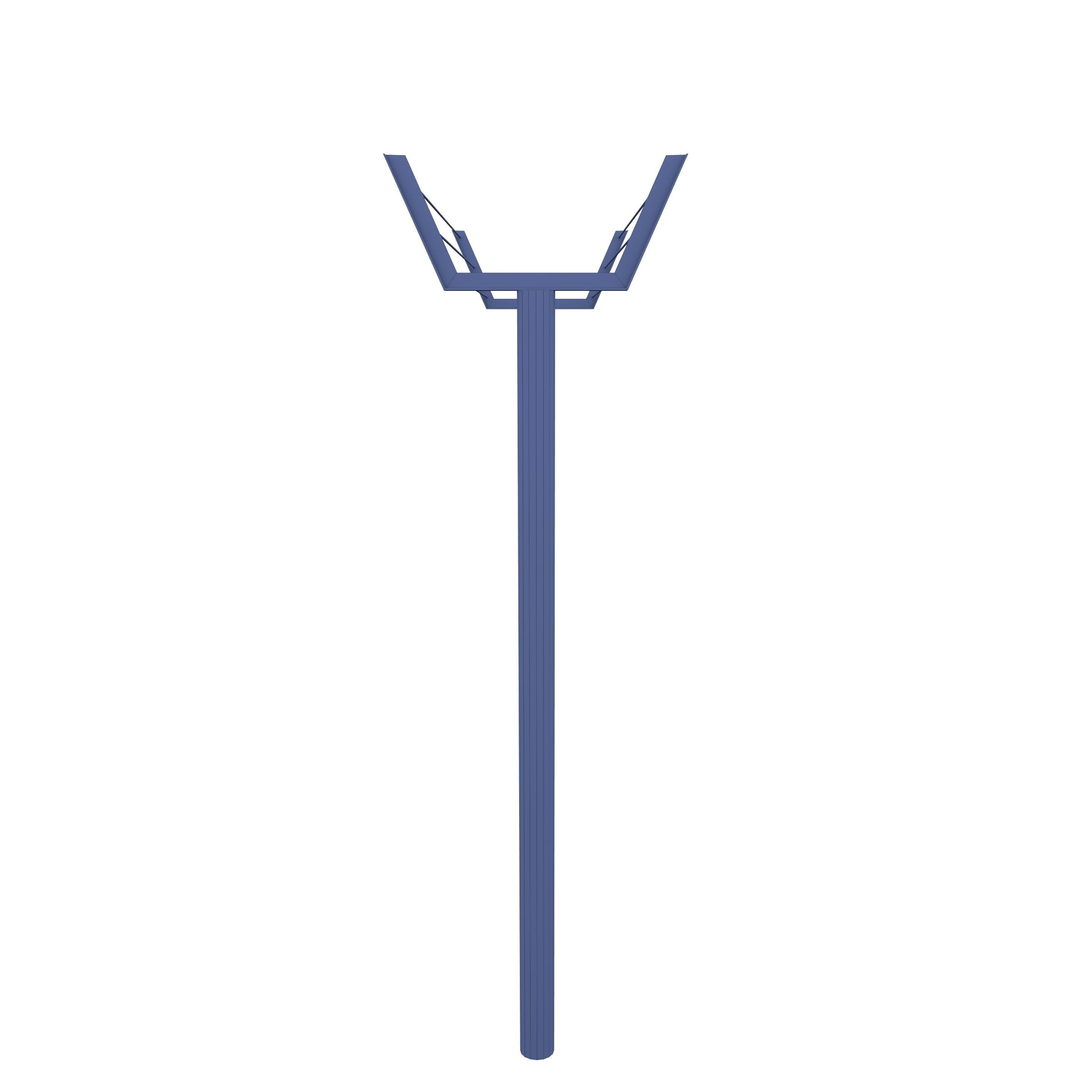 Low Poly Modular Fence 1 Low-poly 3D model_7