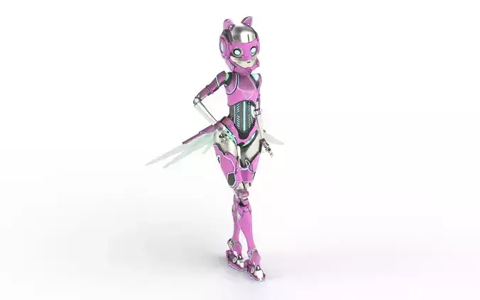 Dragonfly Robot Low-poly 3D model