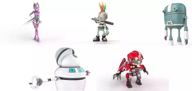 Robots Pack 3D Model Collection