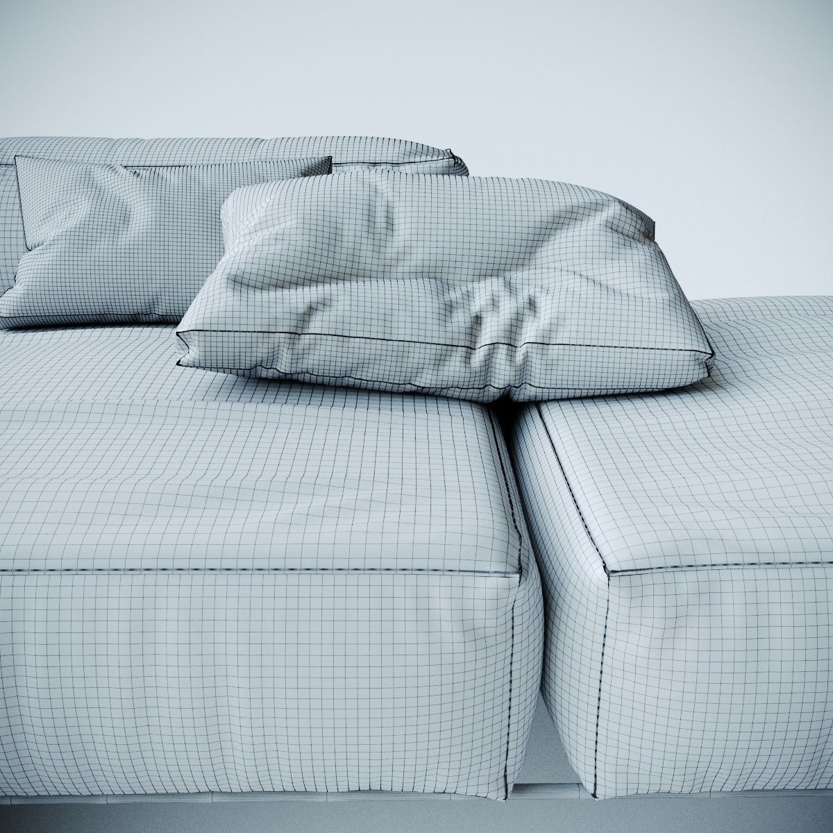 Frank sofa by Antonio Citterio 3D model_5