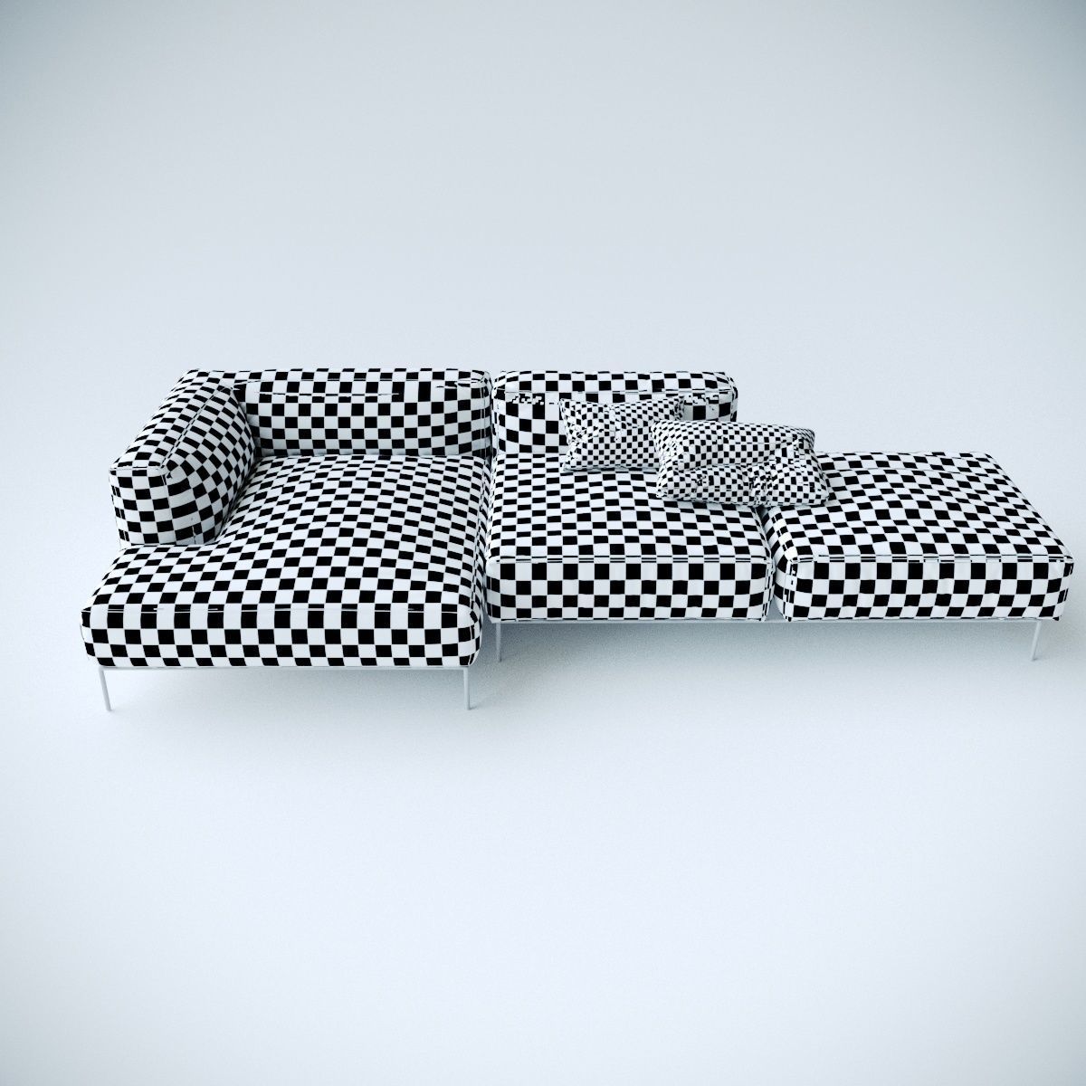 Frank sofa by Antonio Citterio 3D model_4