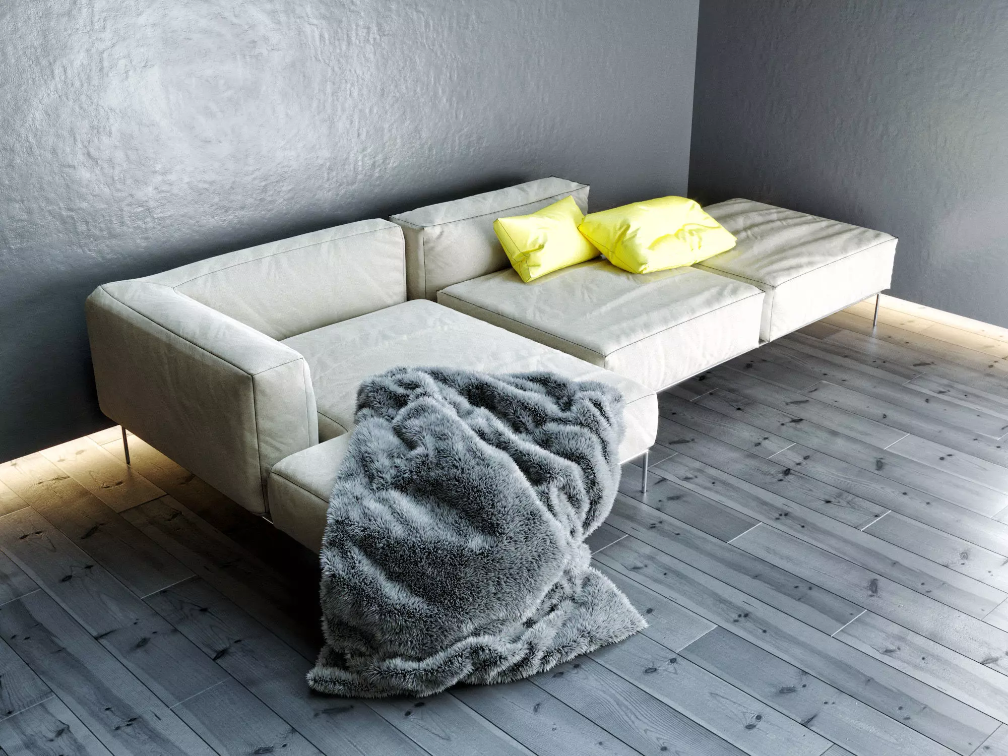 Frank sofa by Antonio Citterio 3D model_0