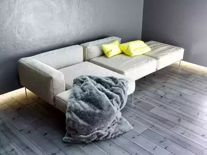 Frank sofa by Antonio Citterio 3D model