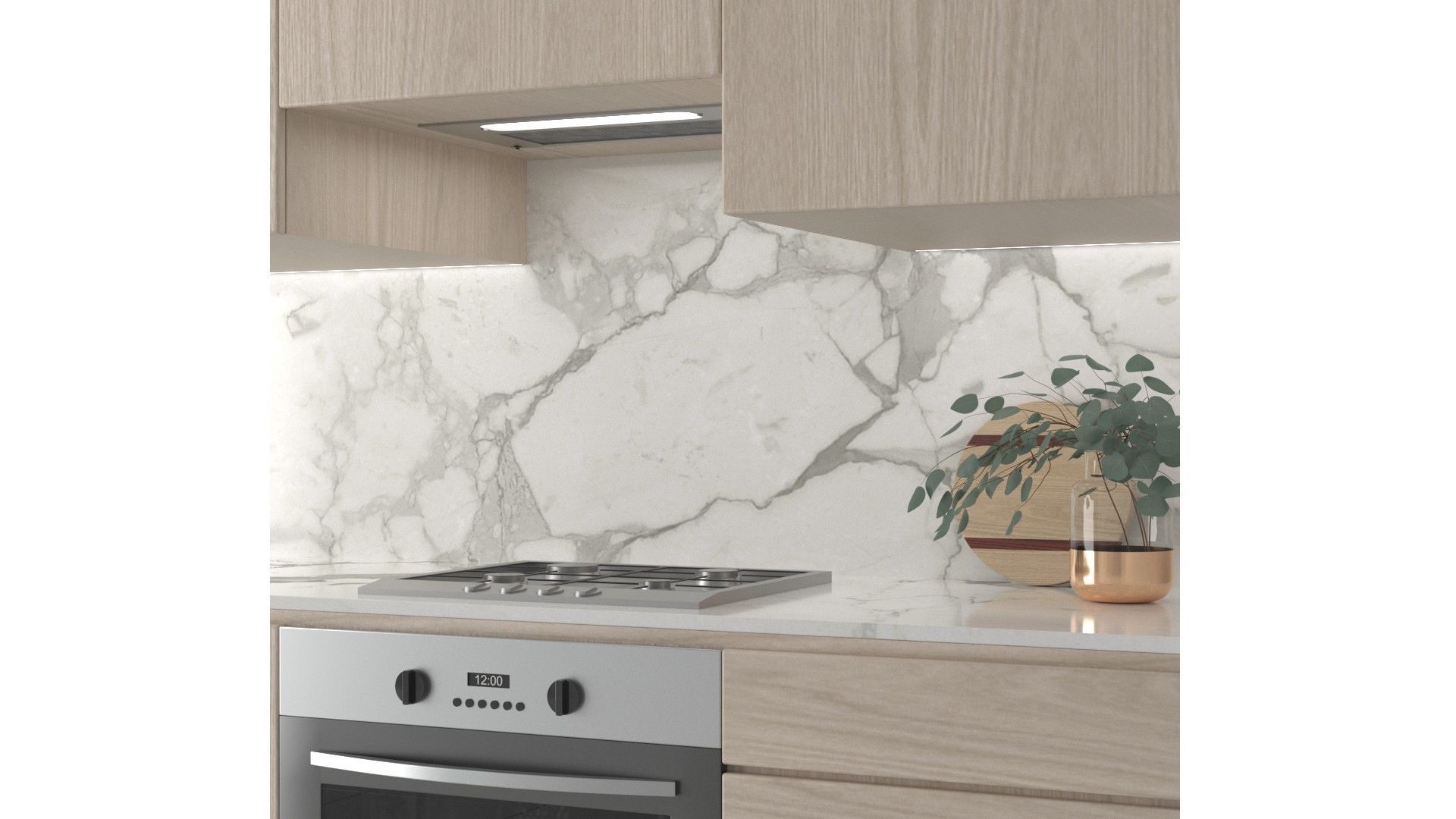 Kitchen A - Simple Apartment Low-poly 3D model_4