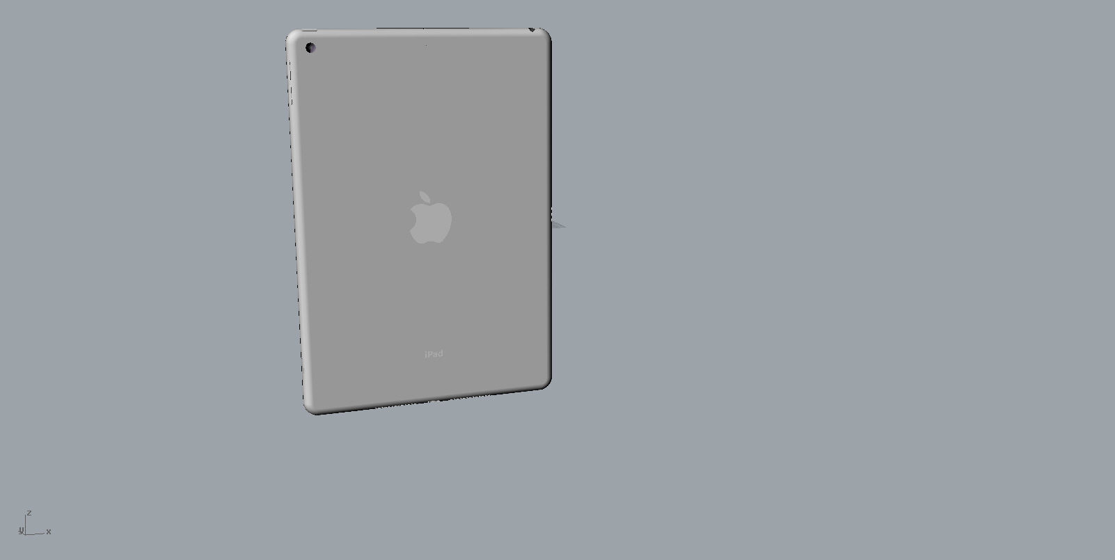 Realistic apple new ipad space gray  3D model 3D print model_20