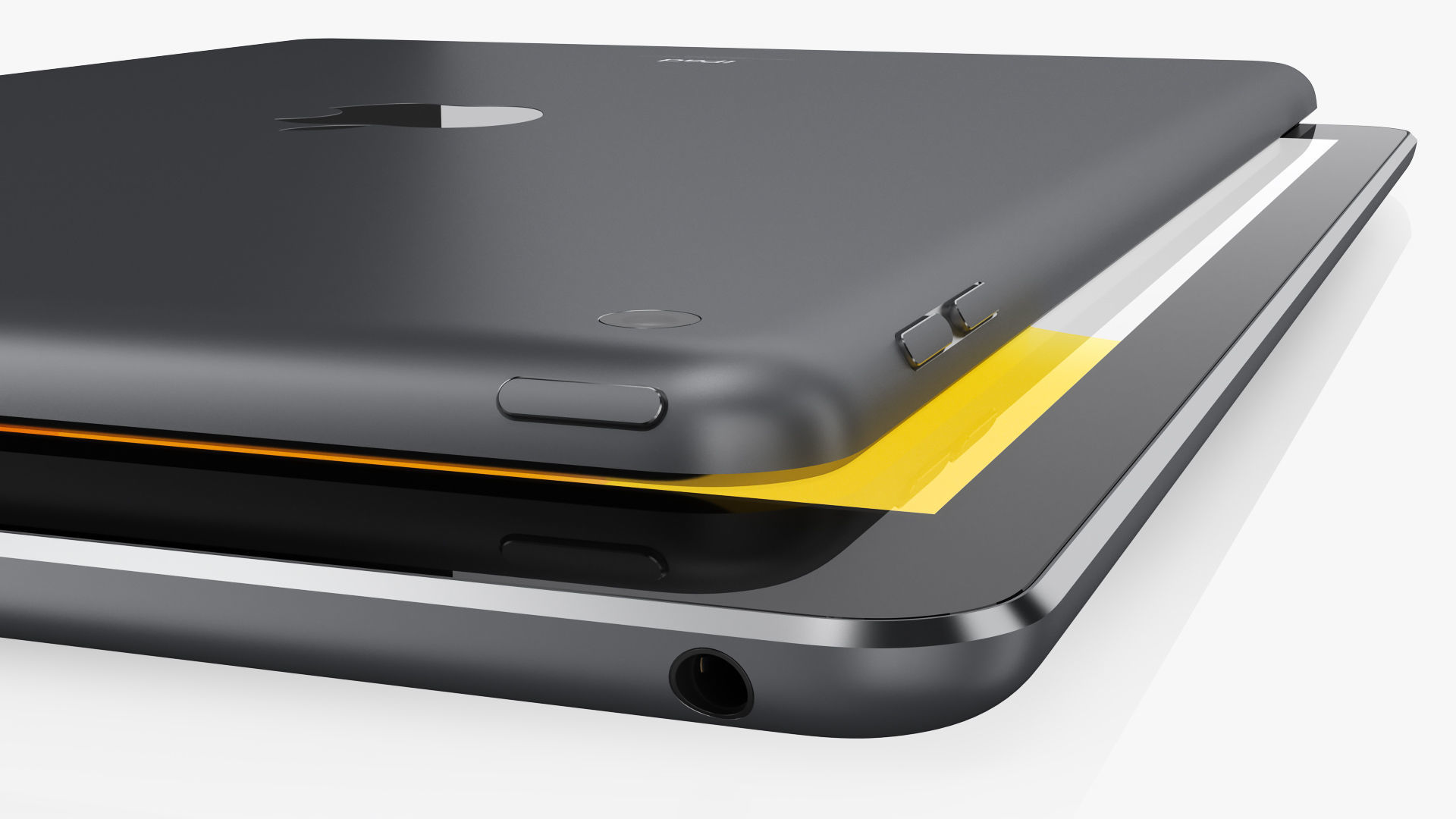 Realistic apple new ipad space gray  3D model 3D print model_3