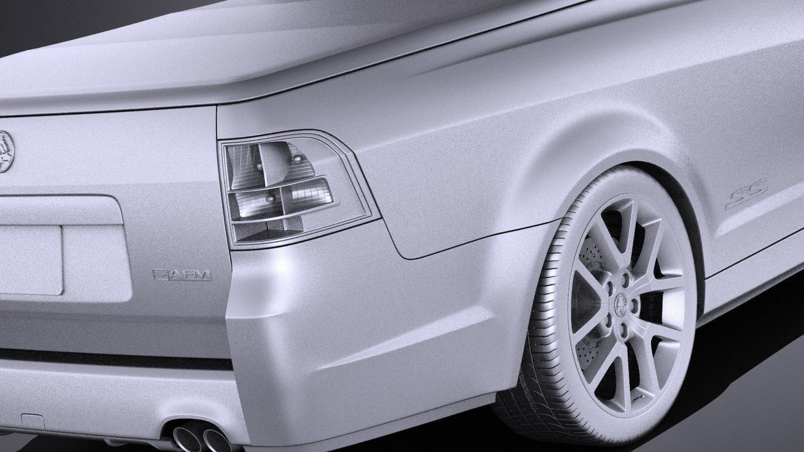 Holden VF Commodore UTE SSV 2016 VRAY 3D model_10