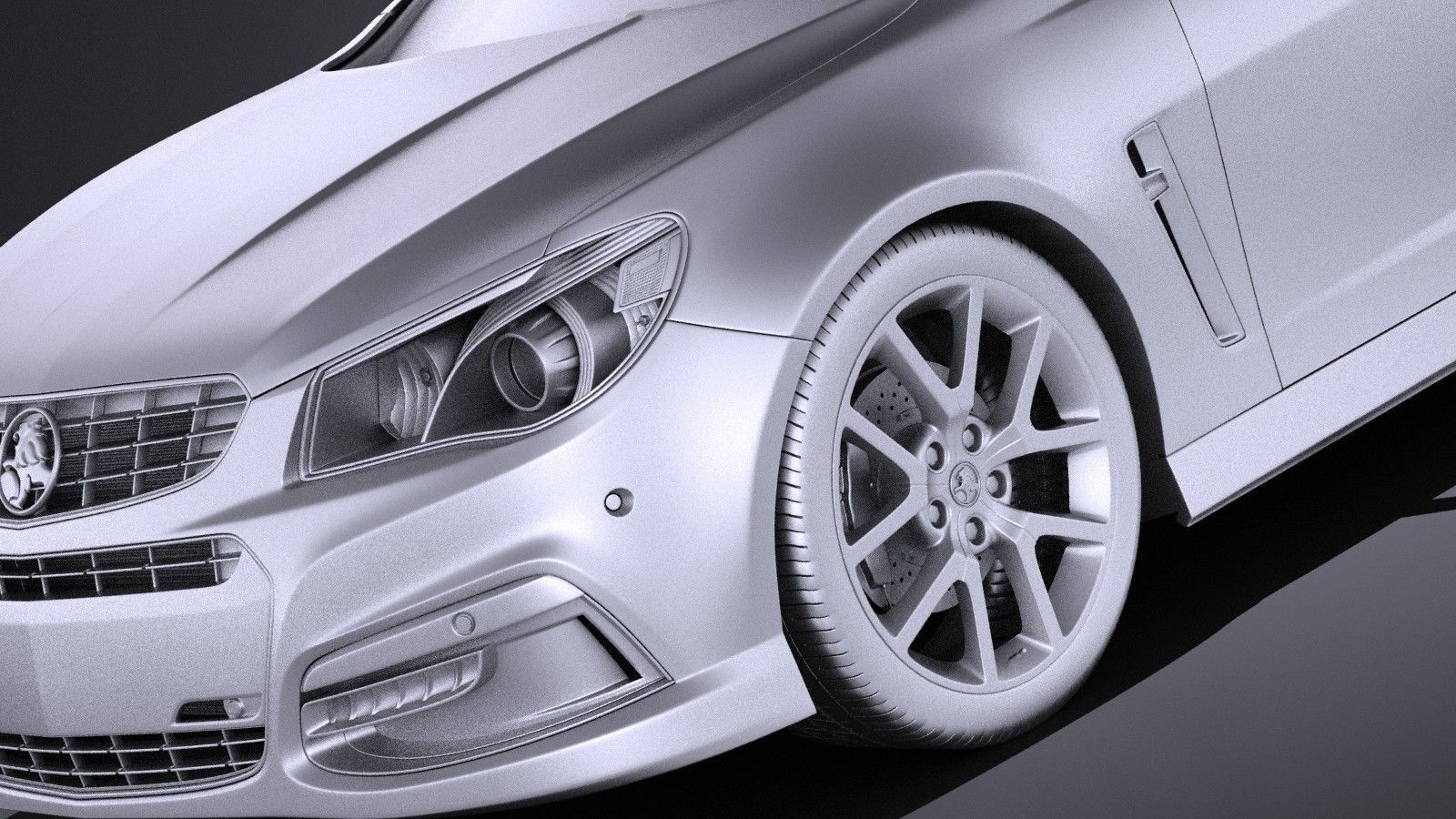 Holden VF Commodore UTE SSV 2016 VRAY 3D model_9
