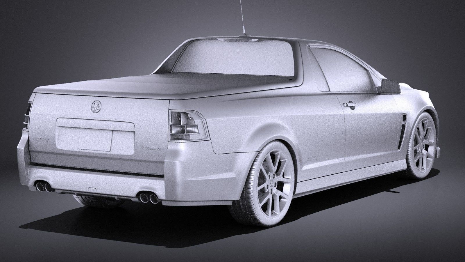 Holden VF Commodore UTE SSV 2016 VRAY 3D model_11