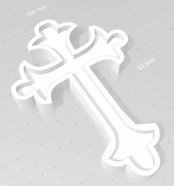 Christian Cross Free 3D print model