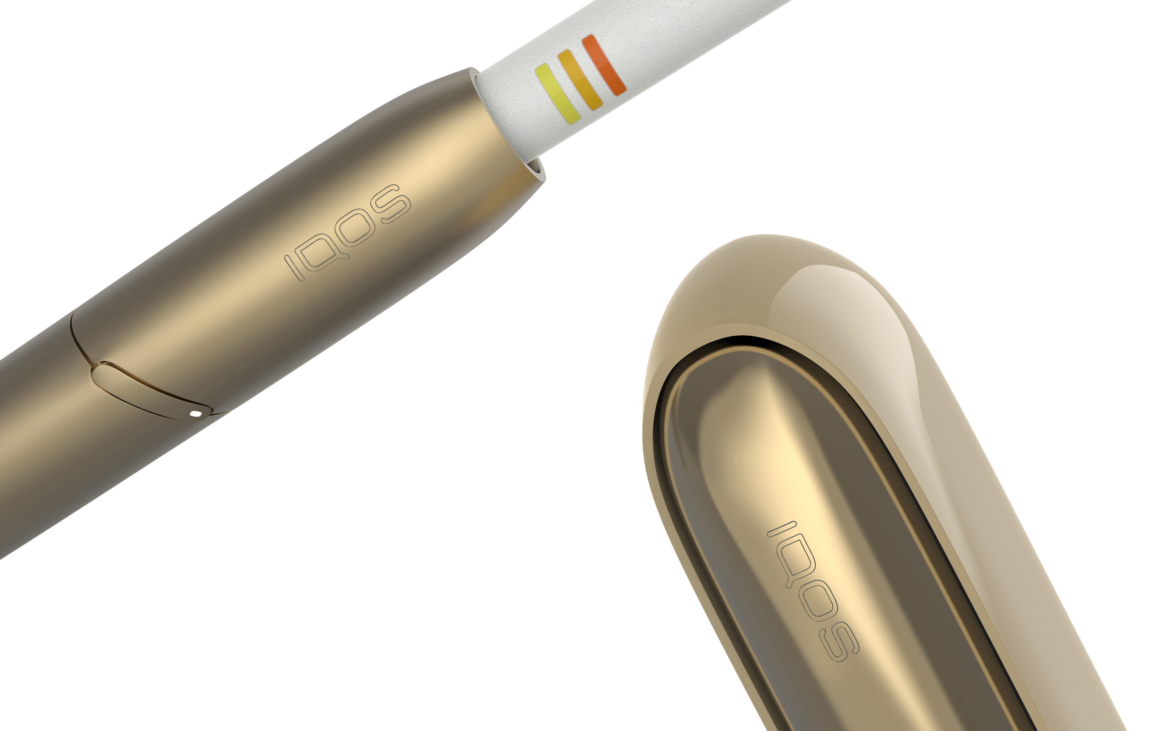 Iqos 3 3D model silver and gold device 3D model_4