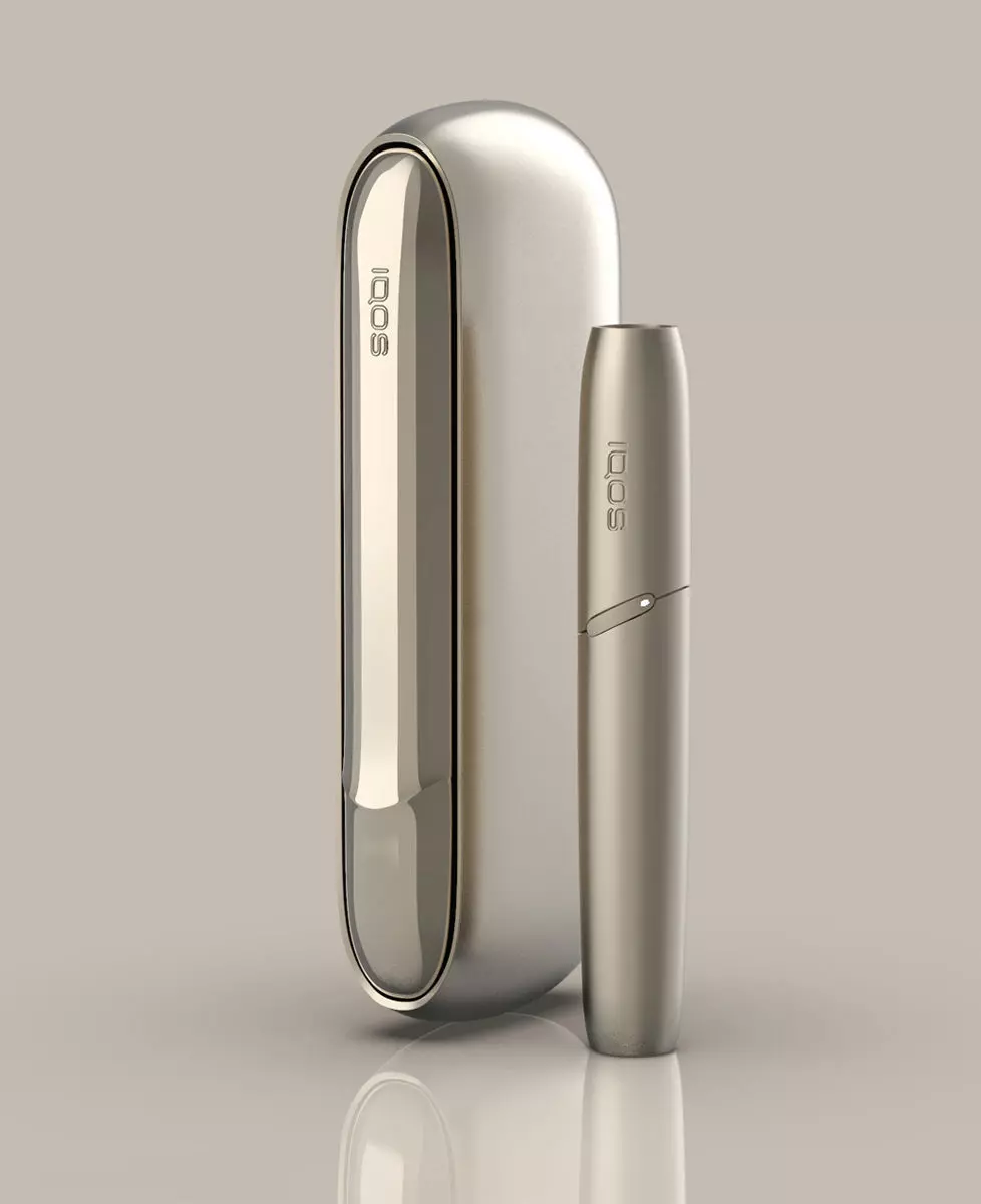 Iqos 3 3D model silver and gold device 3D model_0