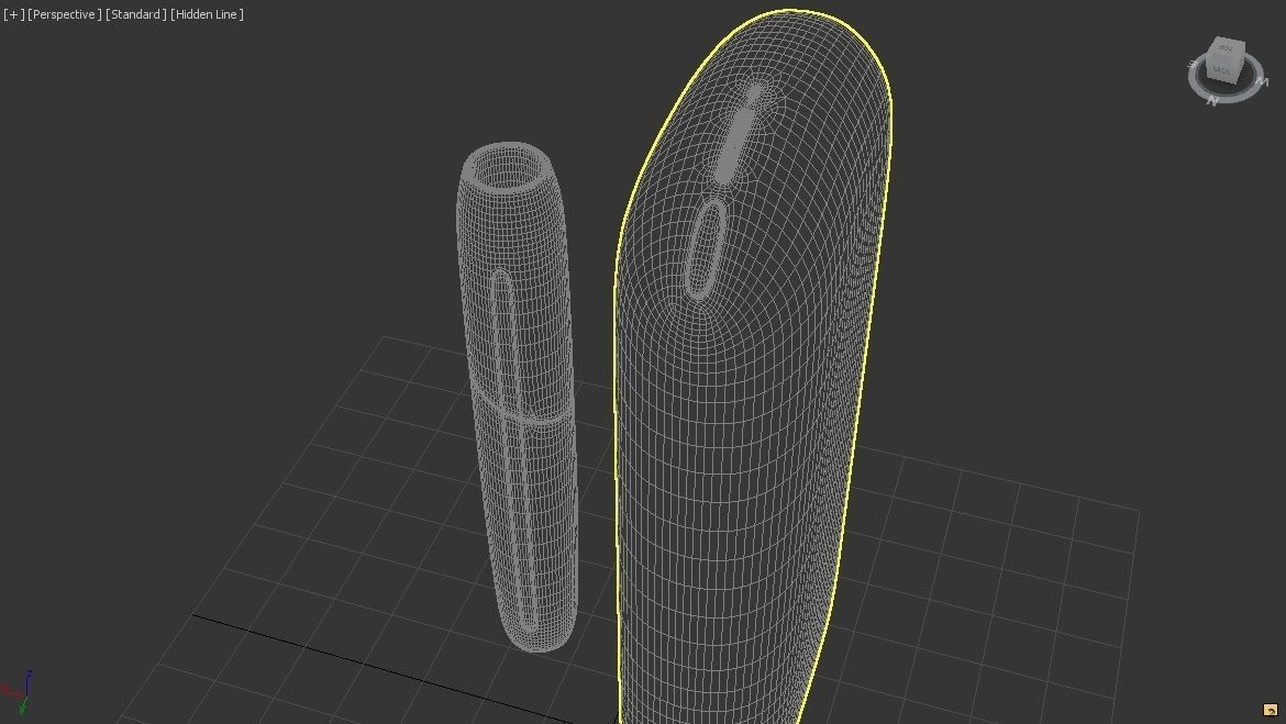 Iqos 3 3D model silver and gold device 3D model_7