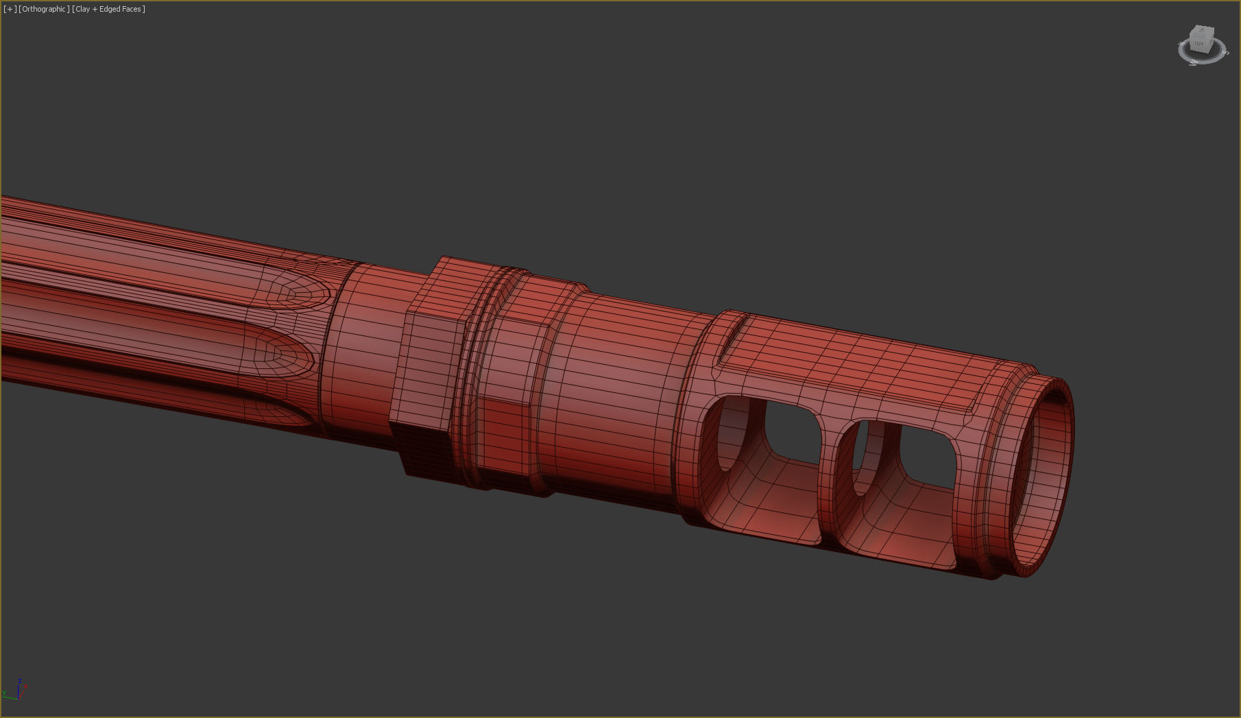 Sniper Set rifle case 3D model_9