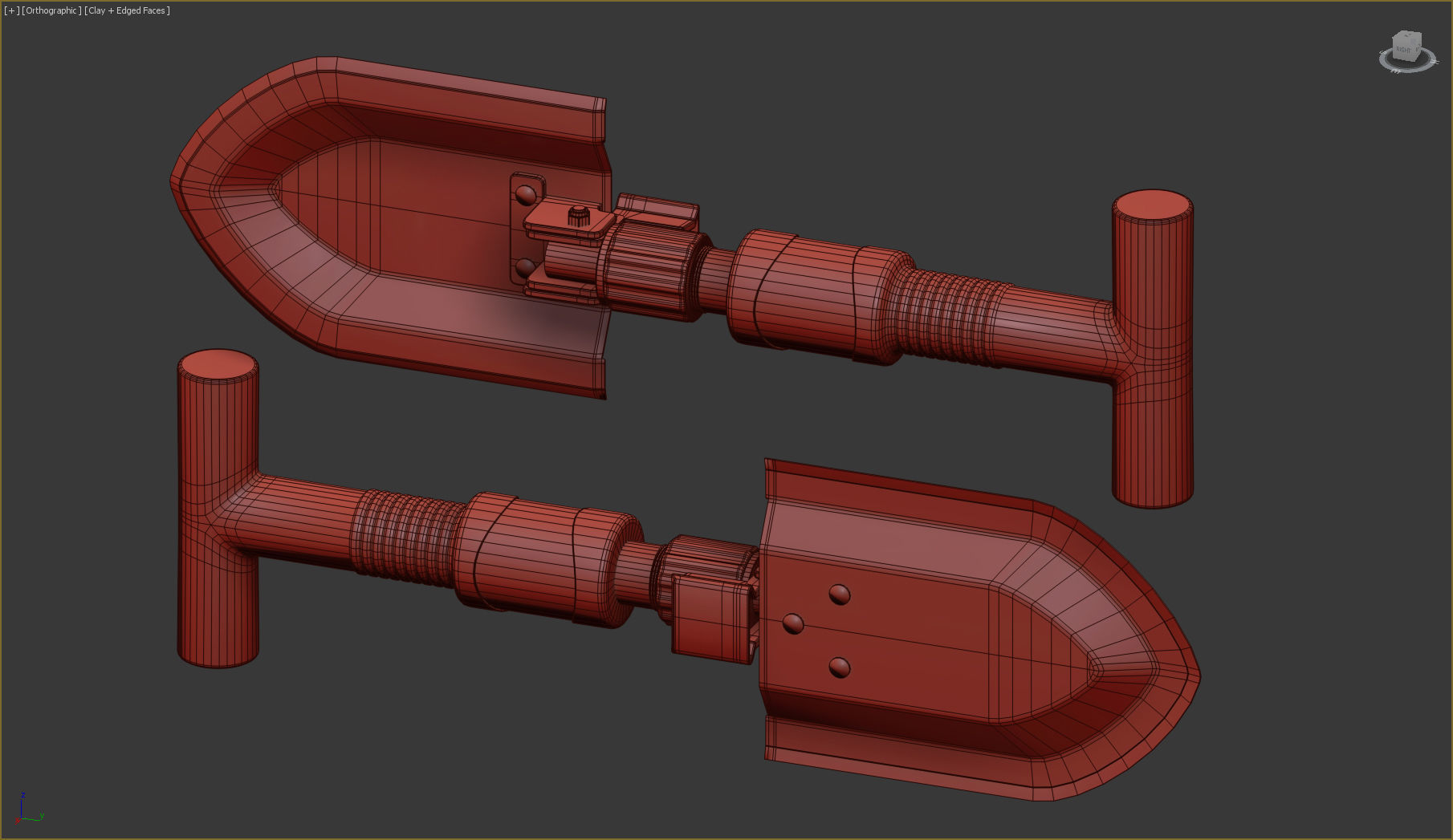 Sniper Set rifle case 3D model_19
