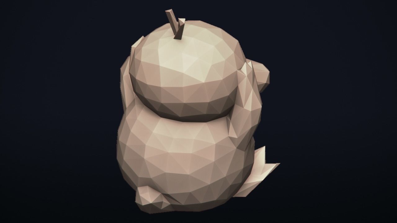 Psyduck - Stylized Pokemon LowPoly Art - 3D print model_11
