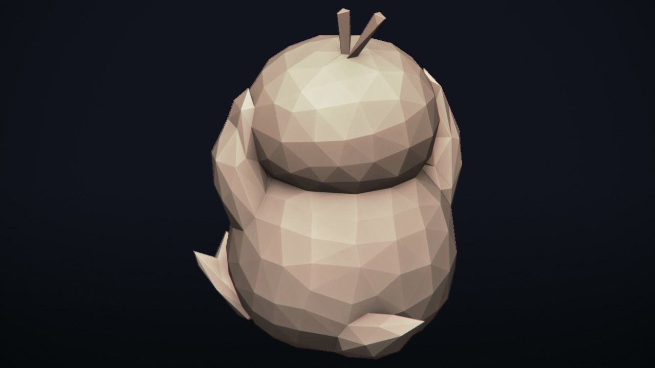 Psyduck - Stylized Pokemon LowPoly Art - 3D print model_10