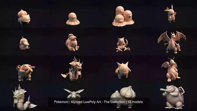 Pokemon - Stylized LowPoly Art - The Collection 