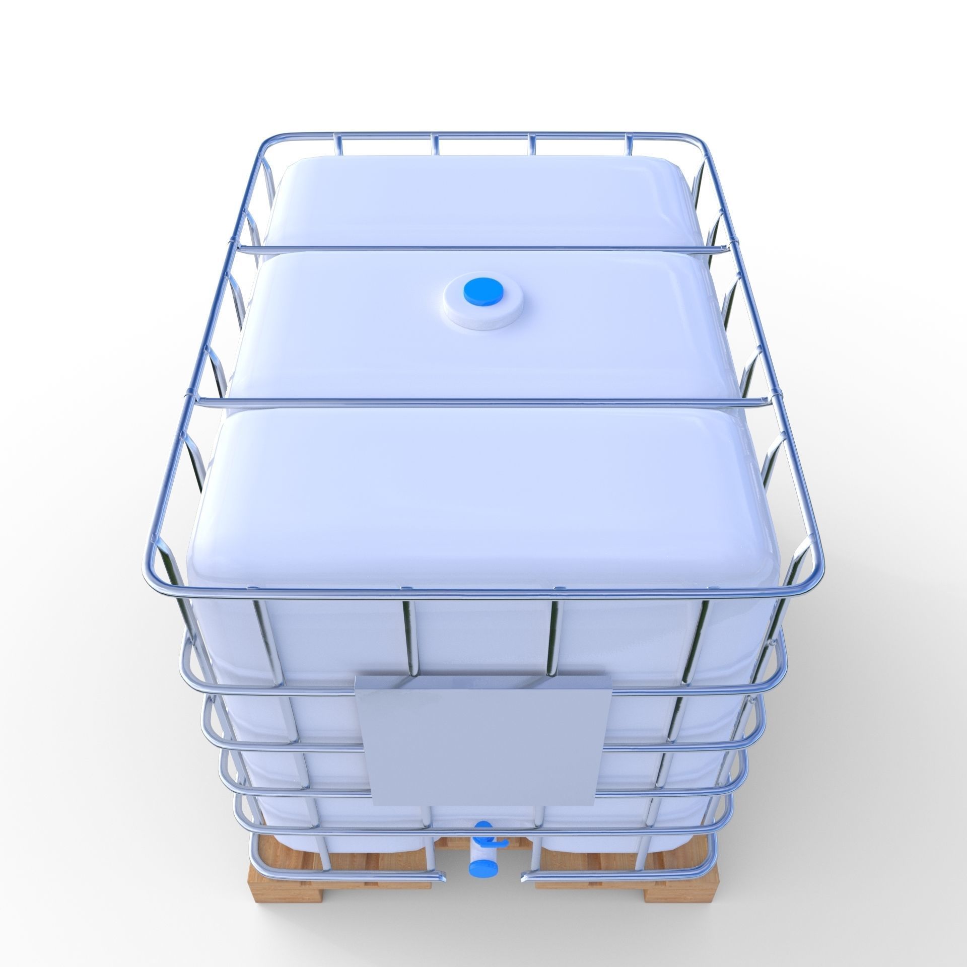 IBC Container 2 Low-poly 3D model_4