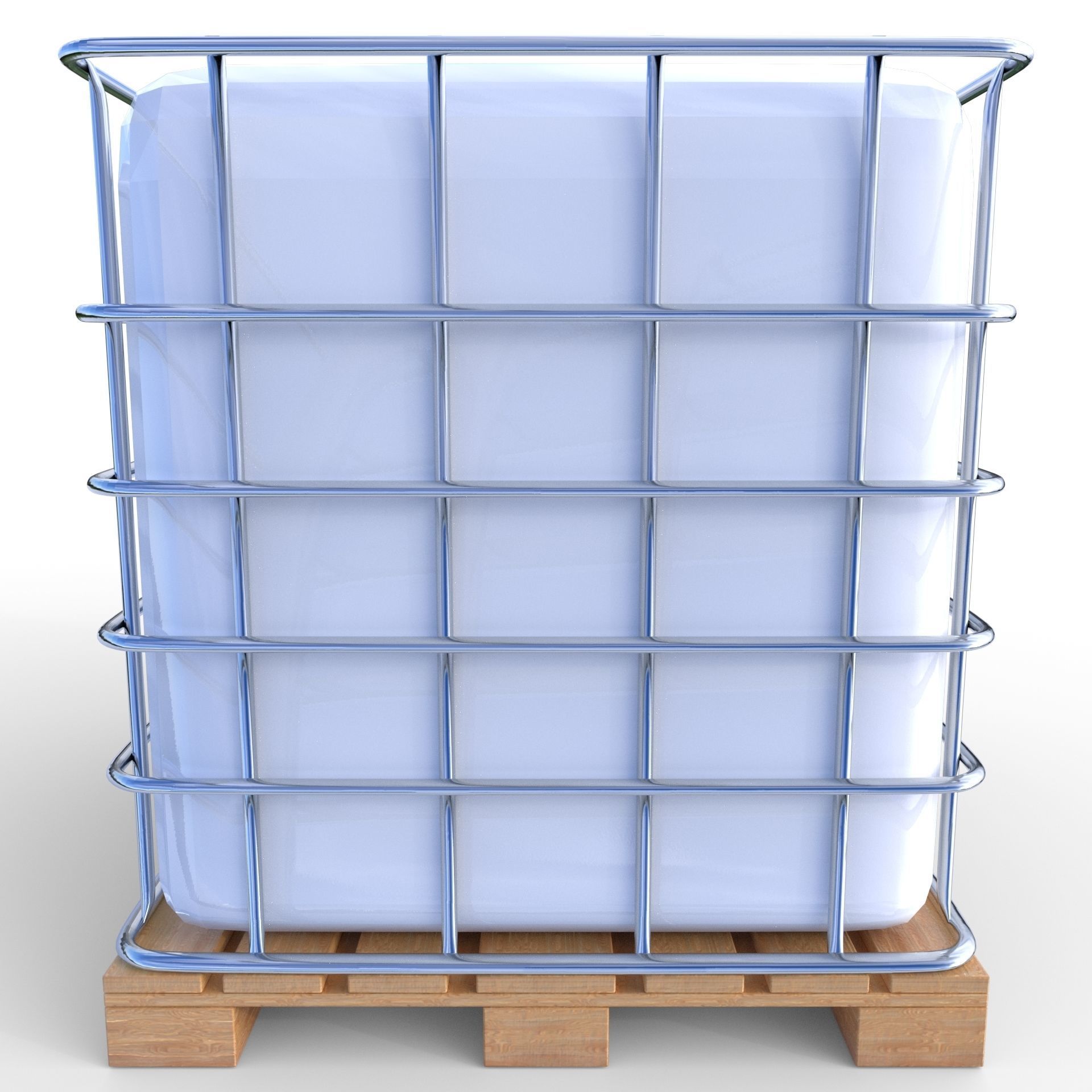 IBC Container 2 Low-poly 3D model_3