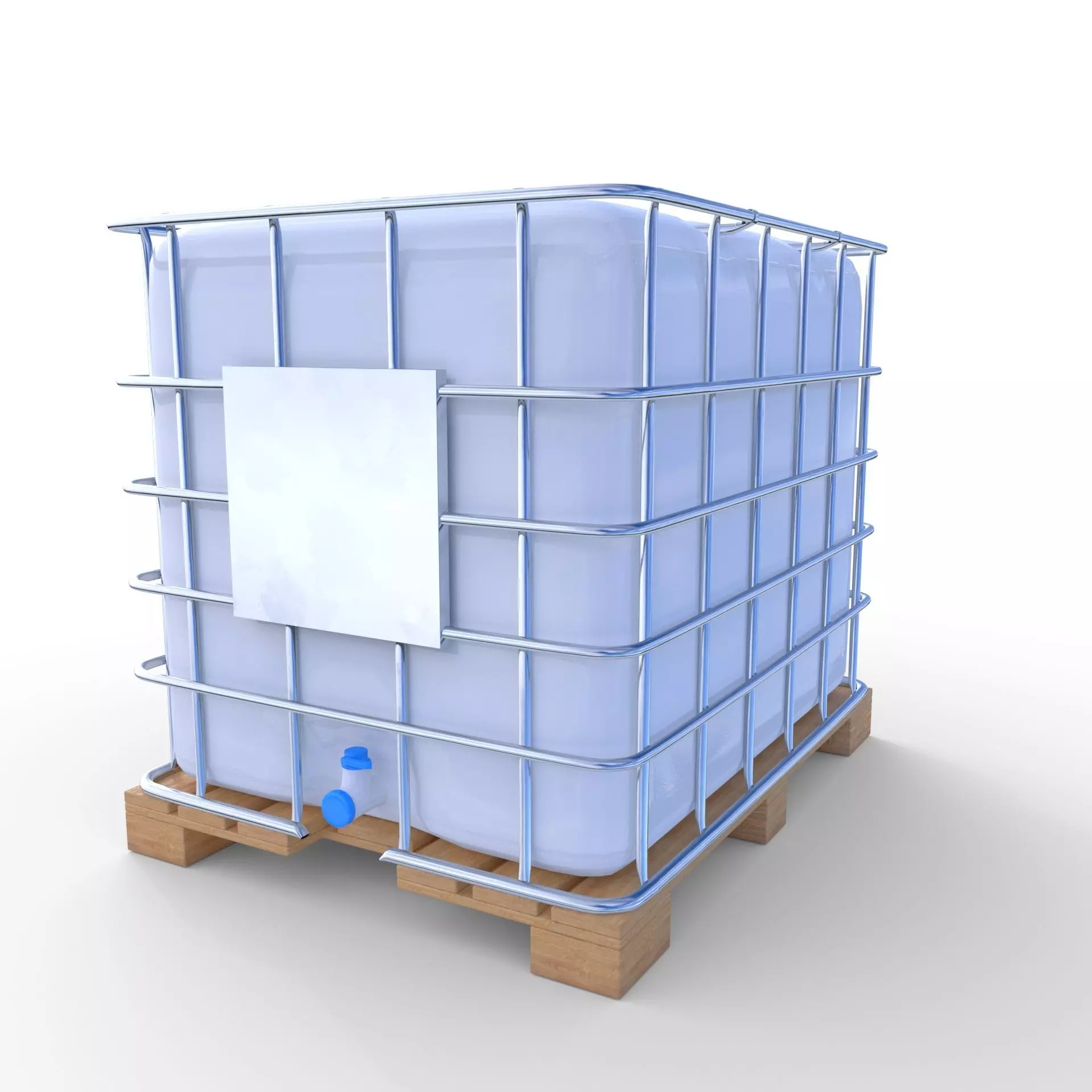 IBC Container 2 Low-poly 3D model_0