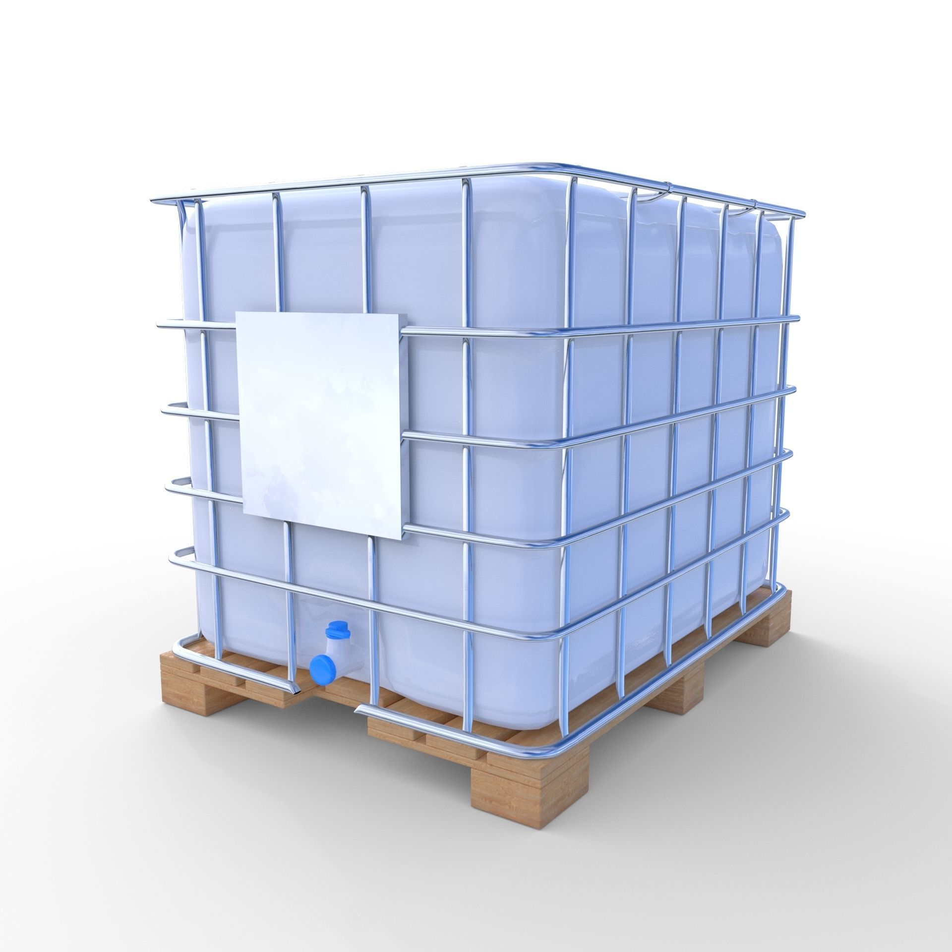 IBC Container 2 Low-poly 3D model_5