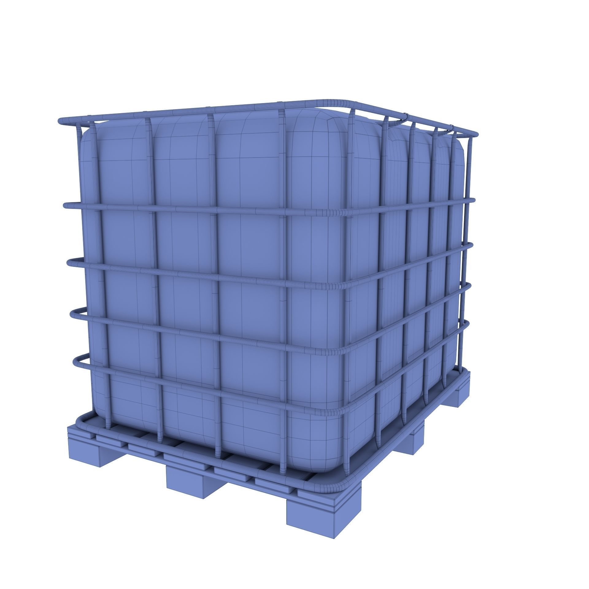 IBC Container 2 Low-poly 3D model_7