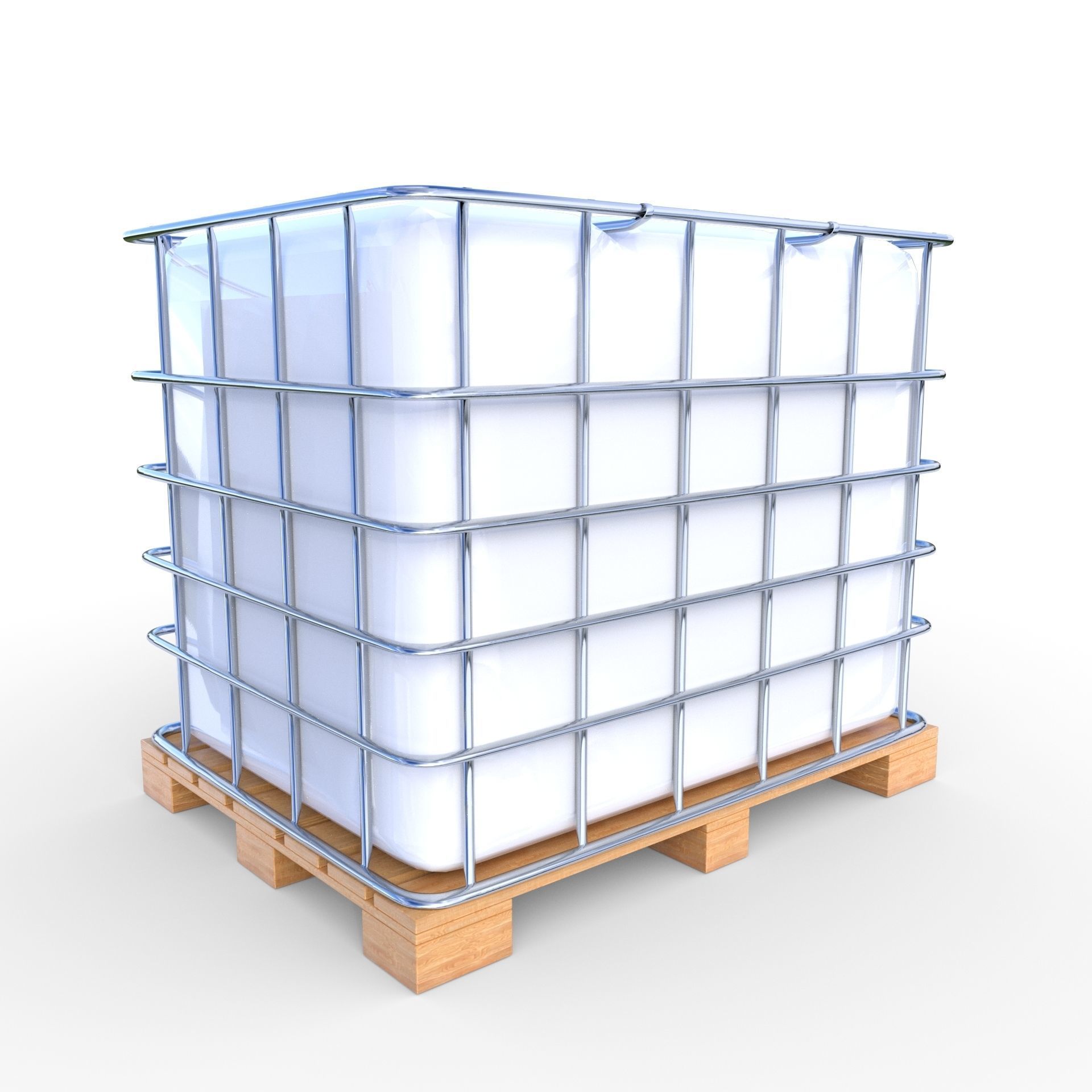 IBC Container 2 Low-poly 3D model_1