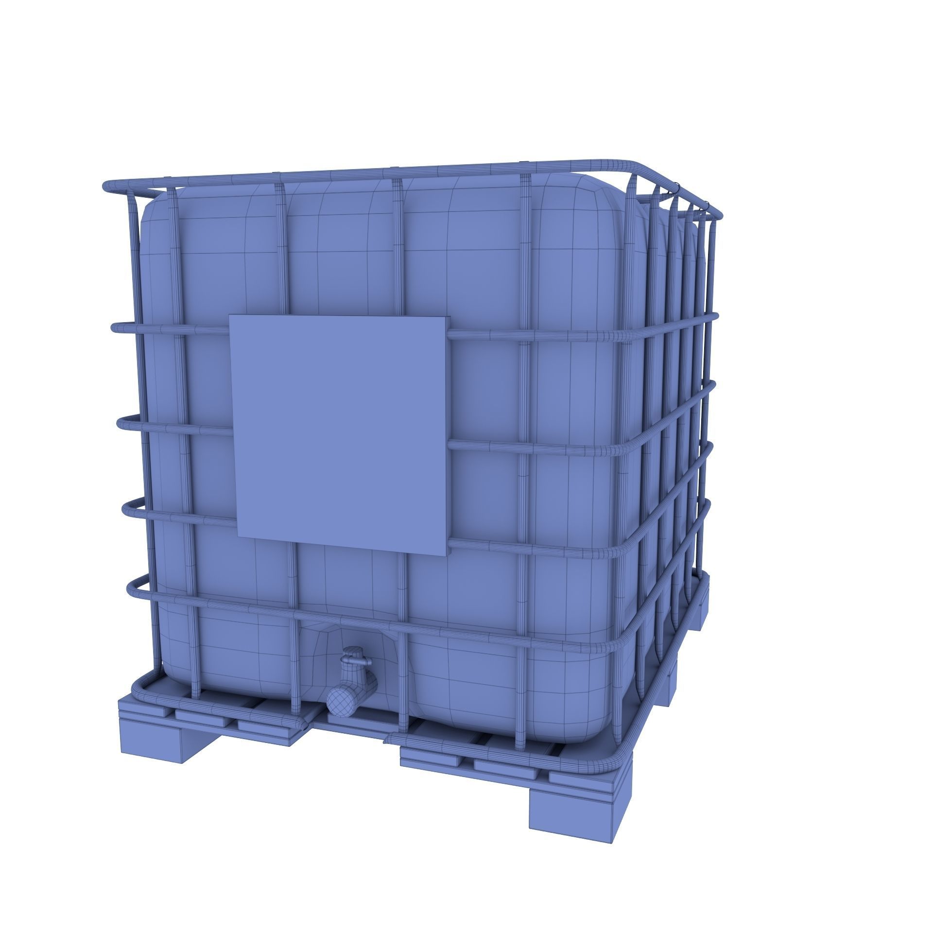IBC Container 2 Low-poly 3D model_8