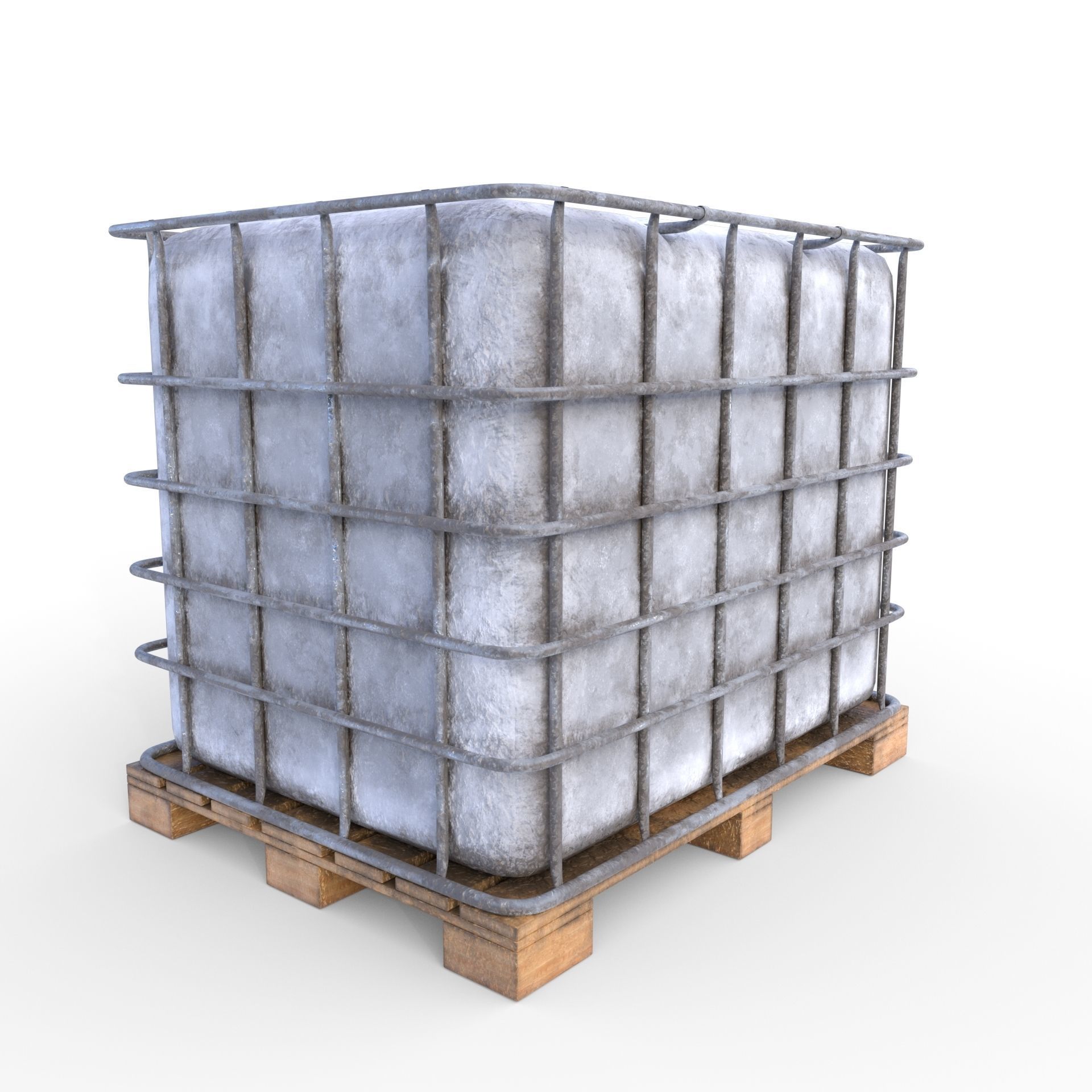 IBC Container 4 Low-poly 3D model_1