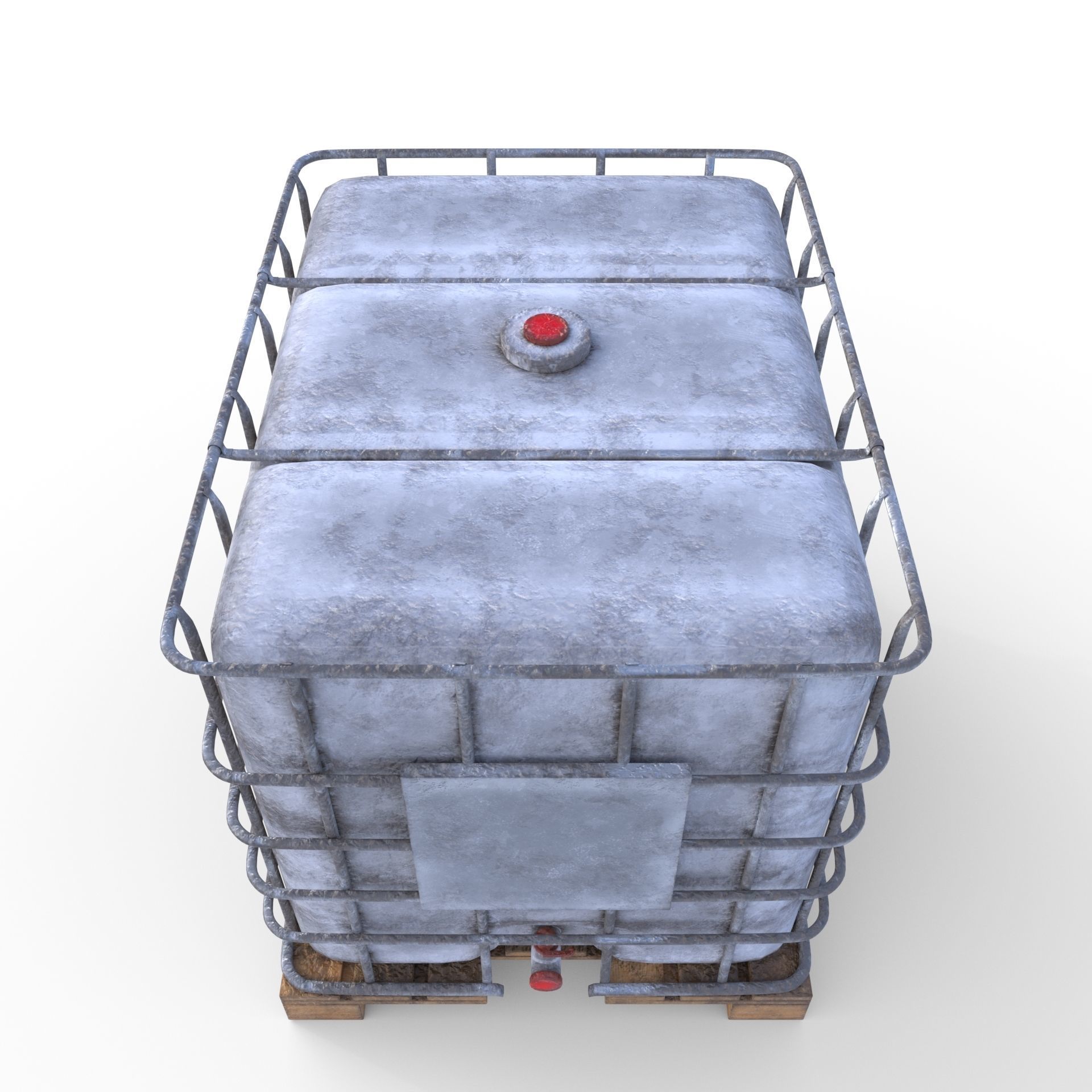 IBC Container 4 Low-poly 3D model_4