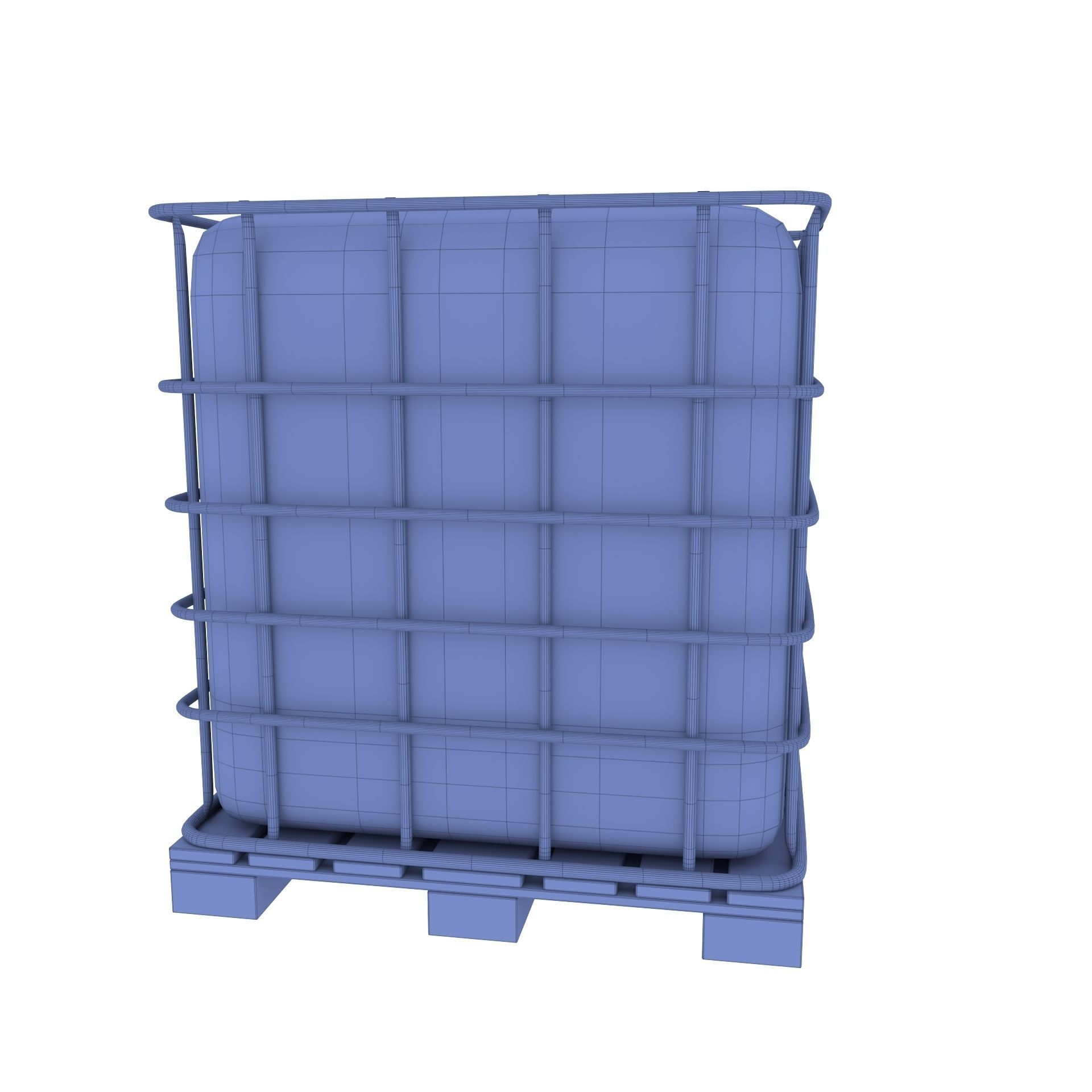 IBC Container 4 Low-poly 3D model_7