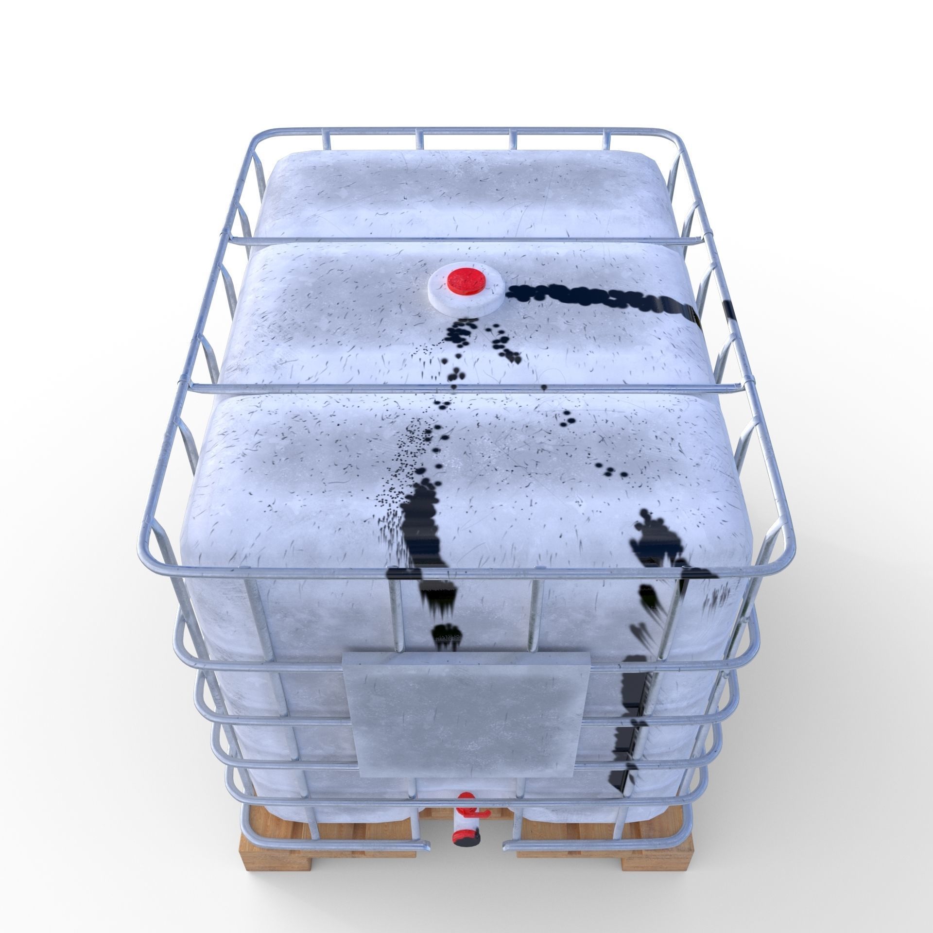 IBC Container 5 Low-poly 3D model_4