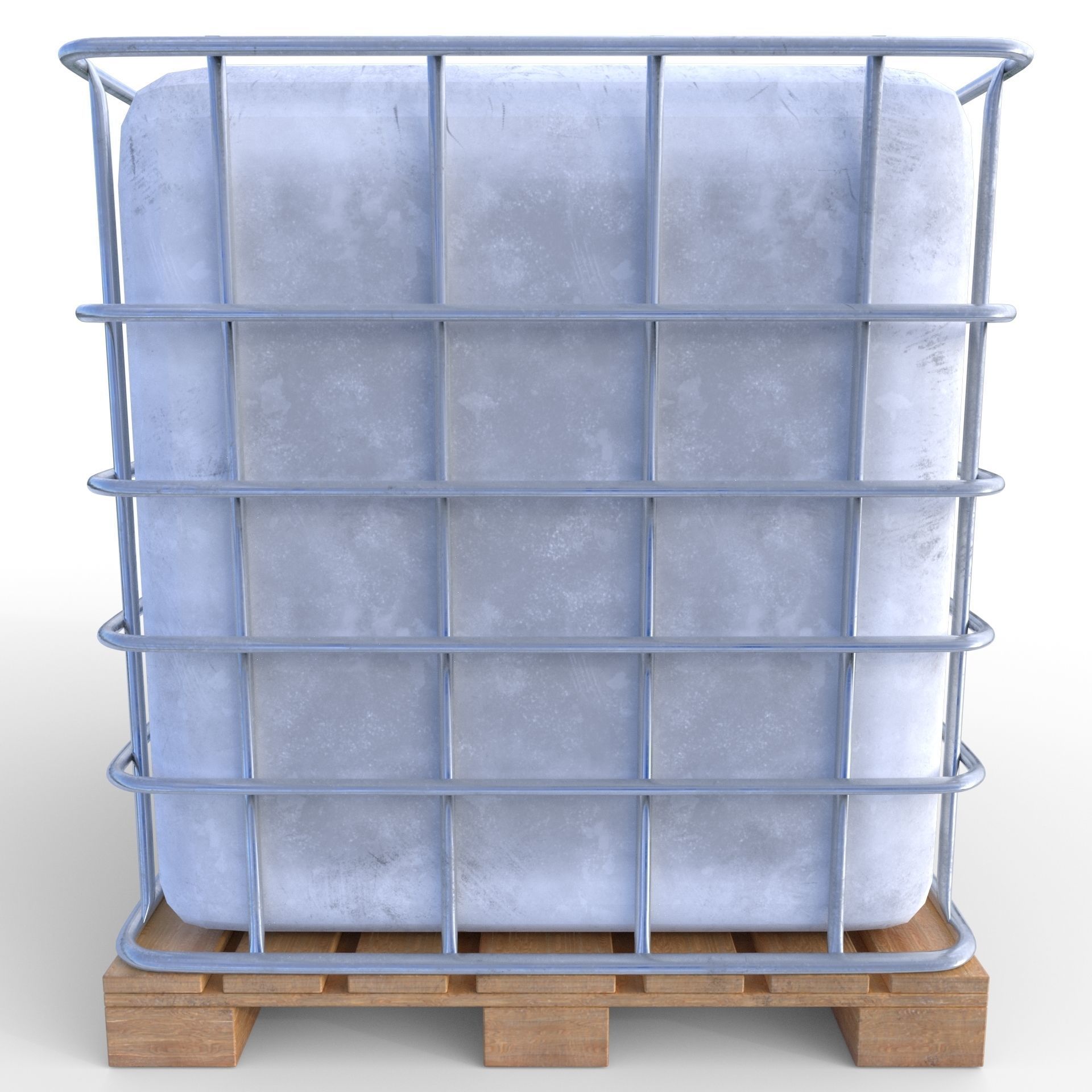 IBC Container 5 Low-poly 3D model_3