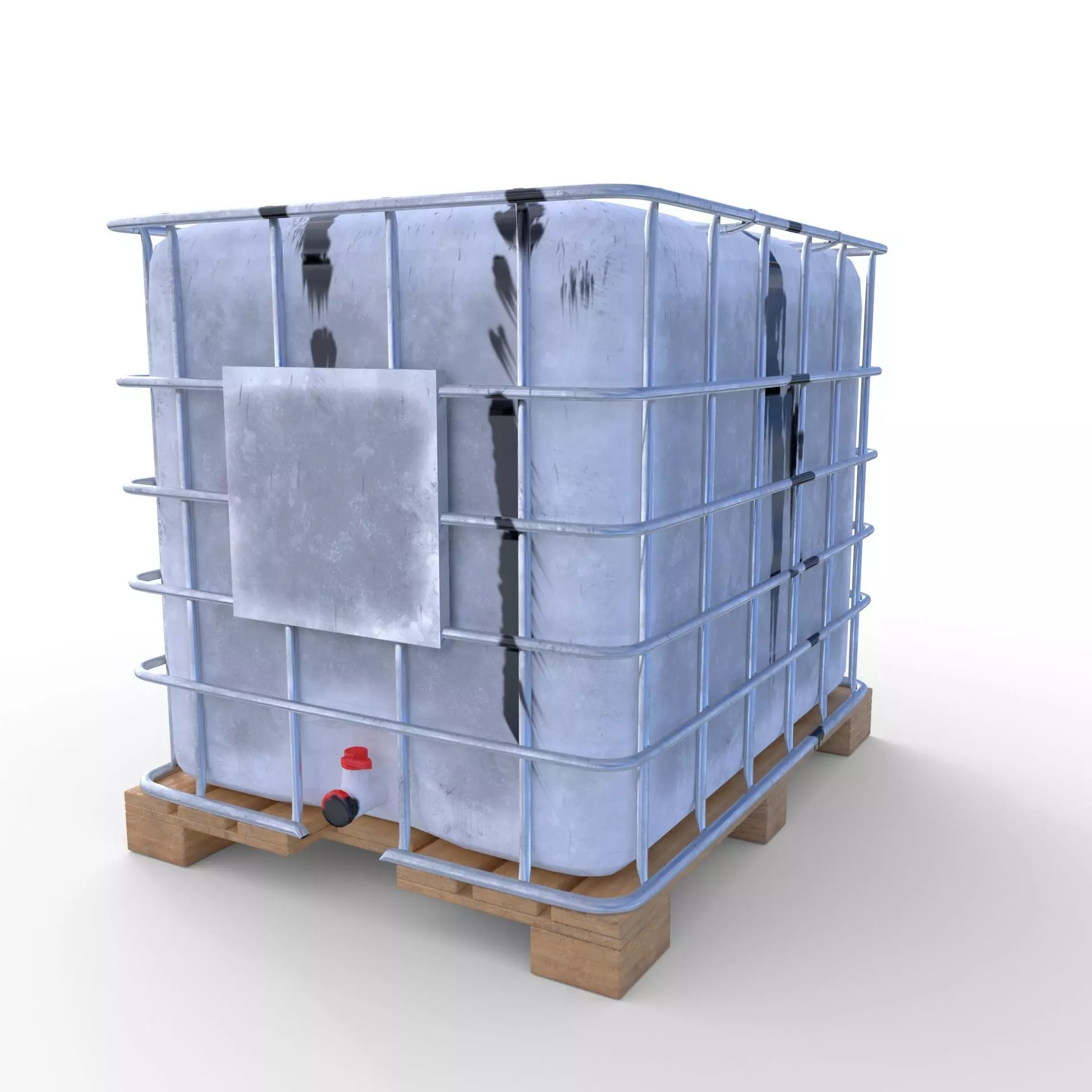 IBC Container 5 Low-poly 3D model_0